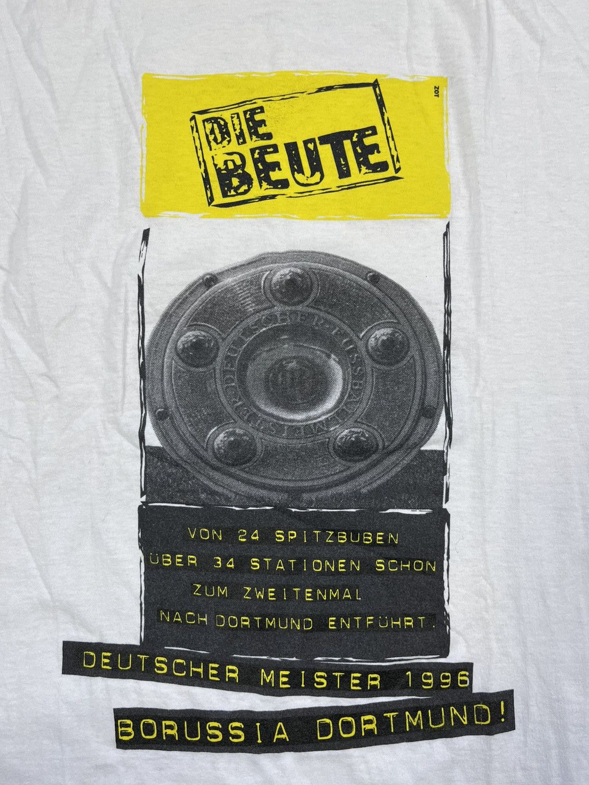 Vintage Vintage Rare 96 Borussia Dortmund screenstars one stitch tee Size US XL / EU 56 / 4 - 4 Thumbnail