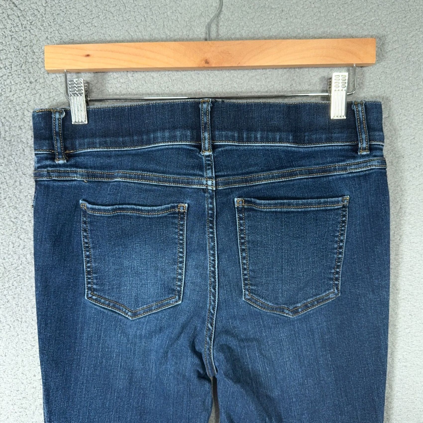 Spanx Spanx Jeans Women High Rise Slim Flared Flare Pull On 30X31 Denim Blue Stretch Cotton Blend Pockets Elastic Waist Medium M IT Size 30" / US 8 / IT 44 - 5 Thumbnail
