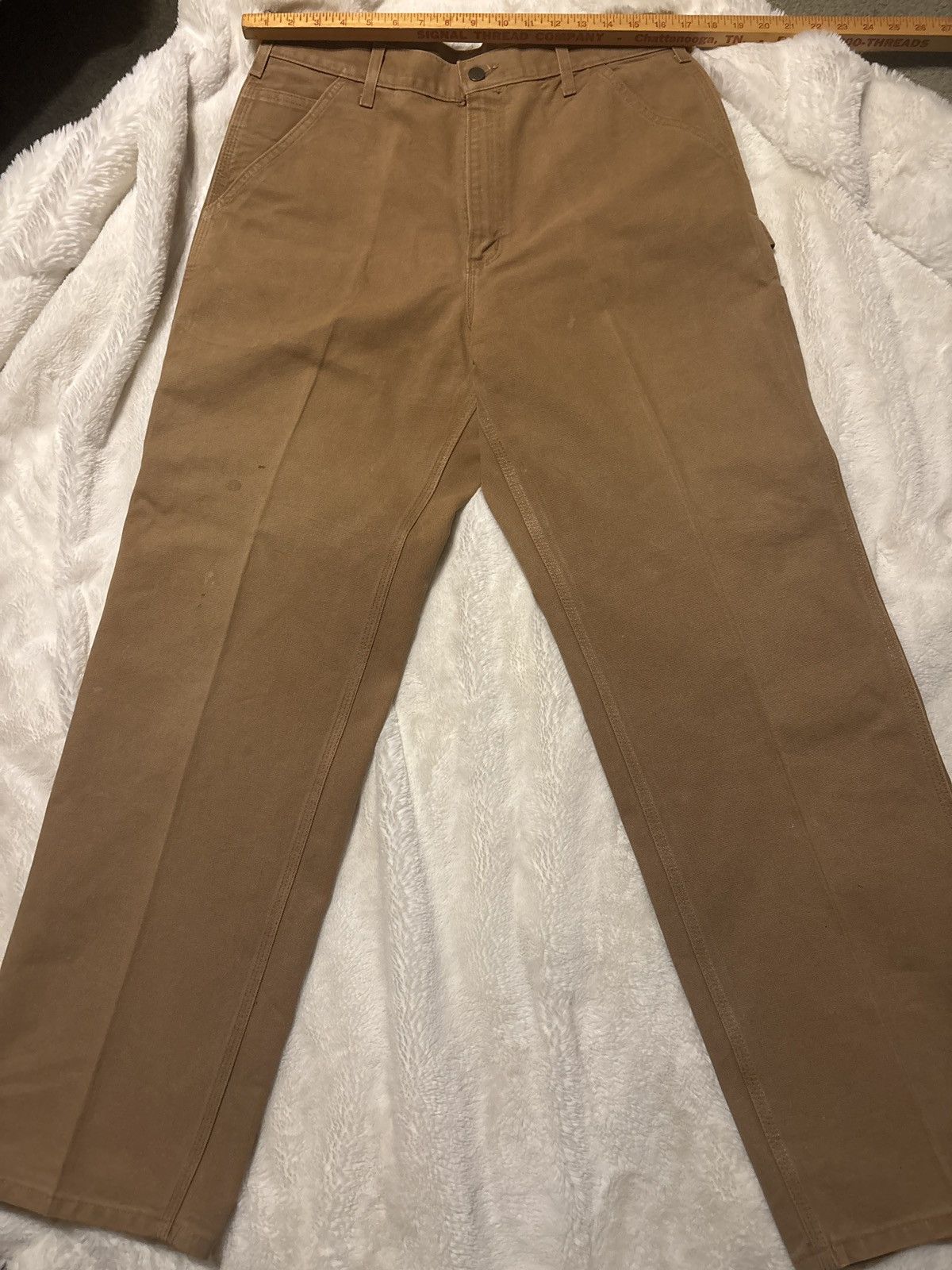 Carhartt Vintage Y2K Carhartt tan/khaki carpenter pants Size US 34 / EU 50 - 3 Thumbnail