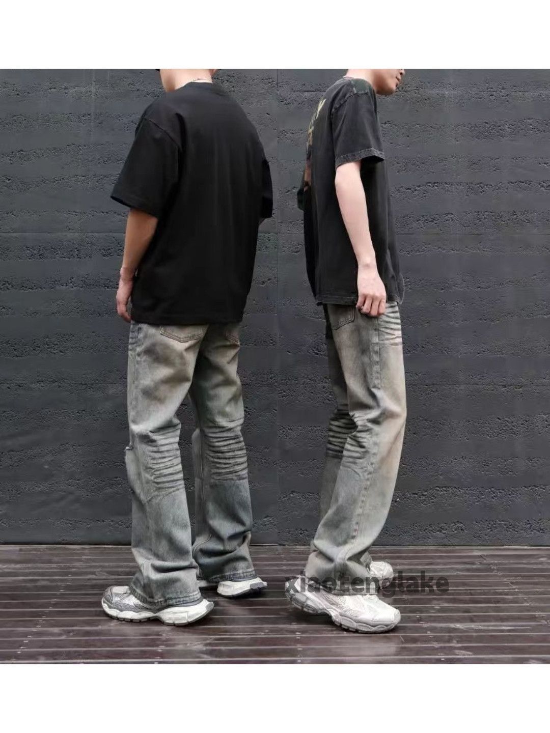 Jean × Vintage Washed faded cleanfit yuppie rusty ripped grunge jeans Size US 32 / EU 48 - 2 Thumbnail