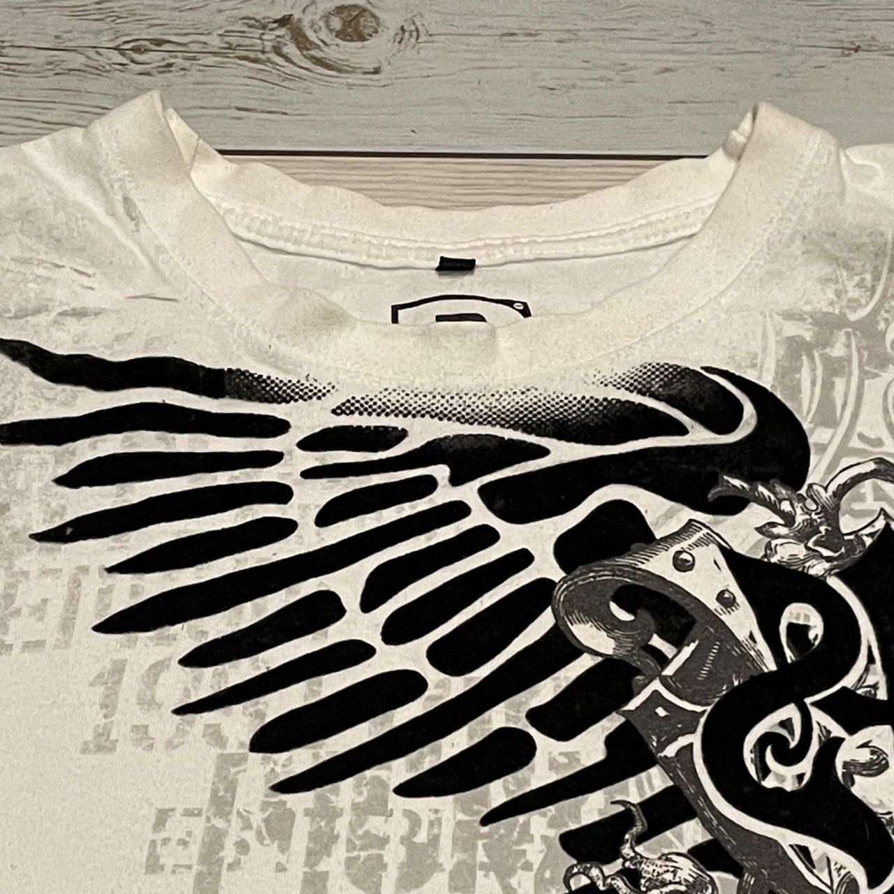 Affliction × Southpole × Tapout Rare Southpole Wings Cross Tee Y2K Affliction Style Size US XXL / EU 58 / 5 - 3 Thumbnail