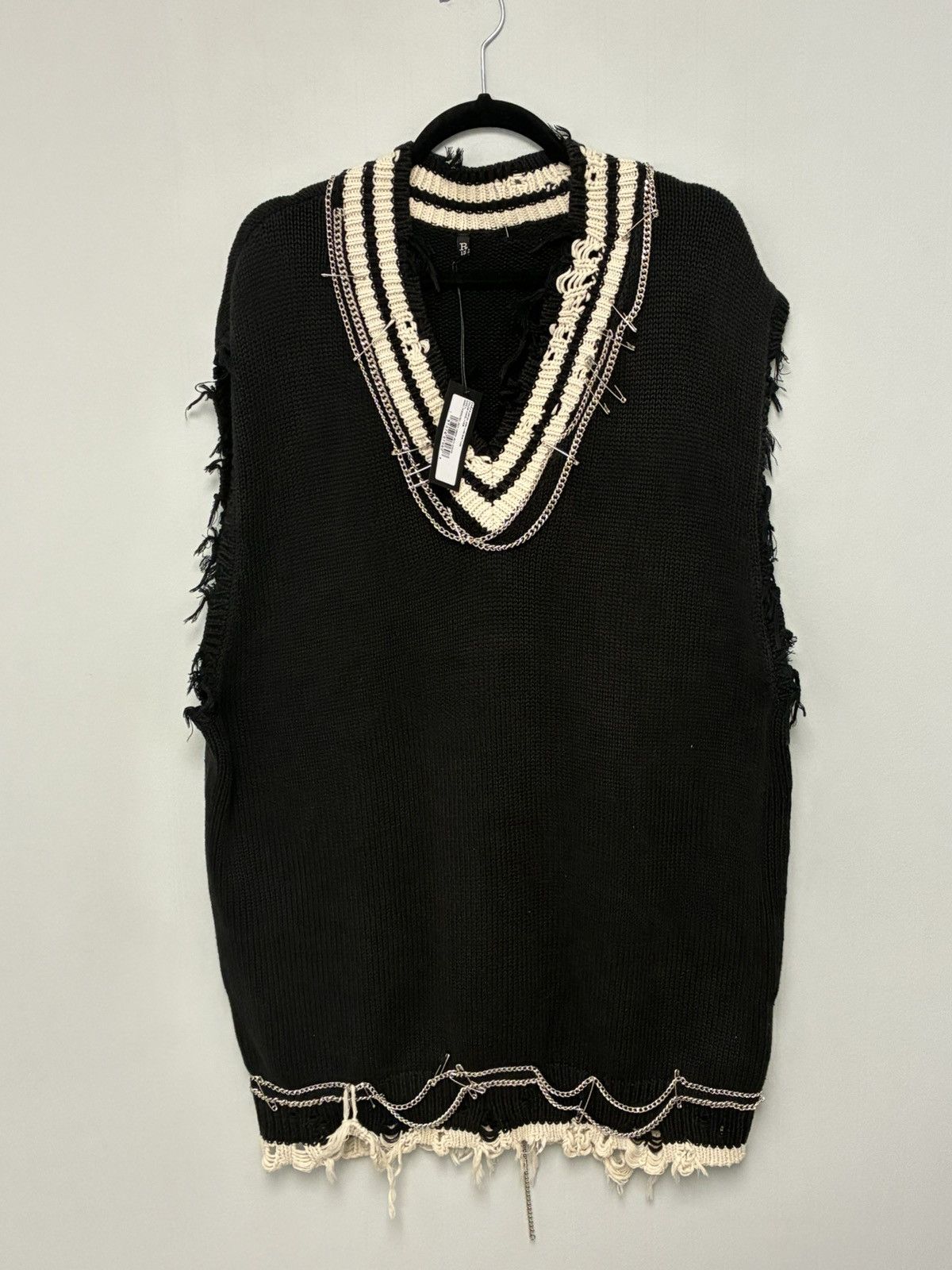 R13 Chain Embellished Sweater Vest Large Size US L / EU 52-54 / 3 - 3 Thumbnail
