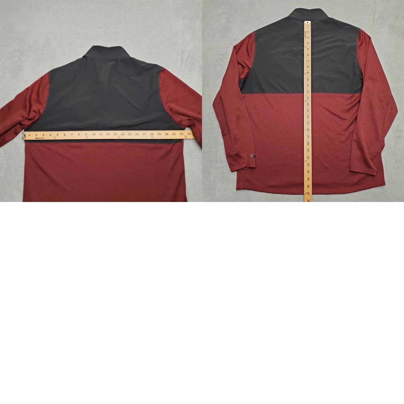 Nike NikeGolf Sweater Mens L Long Sleeve Dri-Fit 1/4 Zip Golf Casual Red Black Size US L / EU 52-54 / 3 - 8 Thumbnail