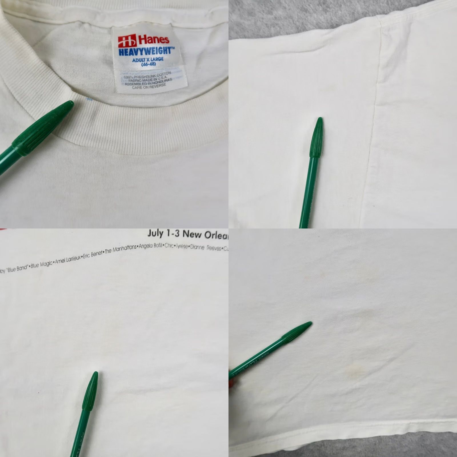 Hanes VINTAGE Hanes T Shirt Mens XL White Essence Music Festival 2000 New Orleans LA Hip Hop Graphic Tee Size US XL / EU 56 / 4 - 8 Thumbnail