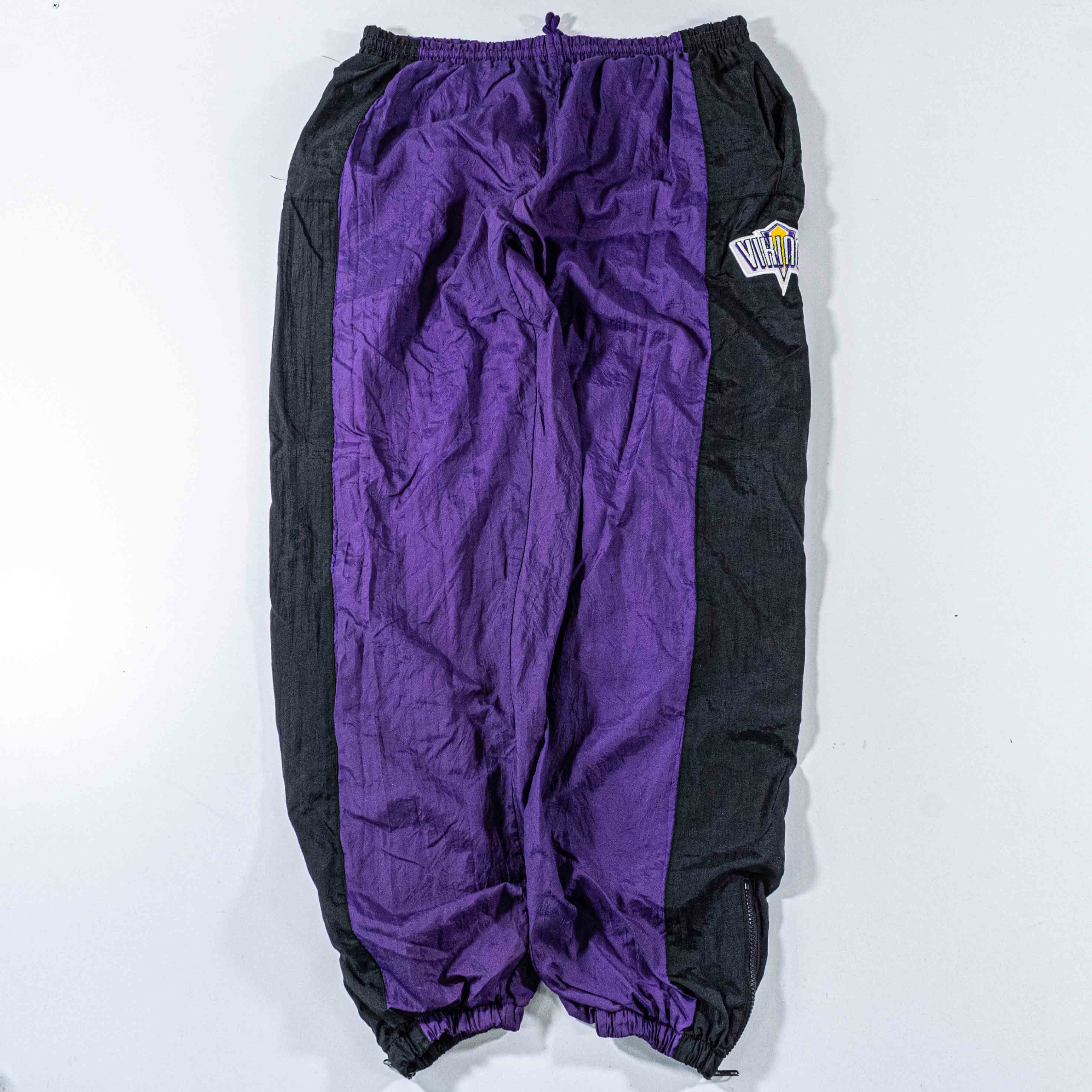 Logo 7 Minnesota Vikings Windbreaker Pants Large Logo 7 NFL Black Size US 32 / EU 48 - 1 Thumbnail