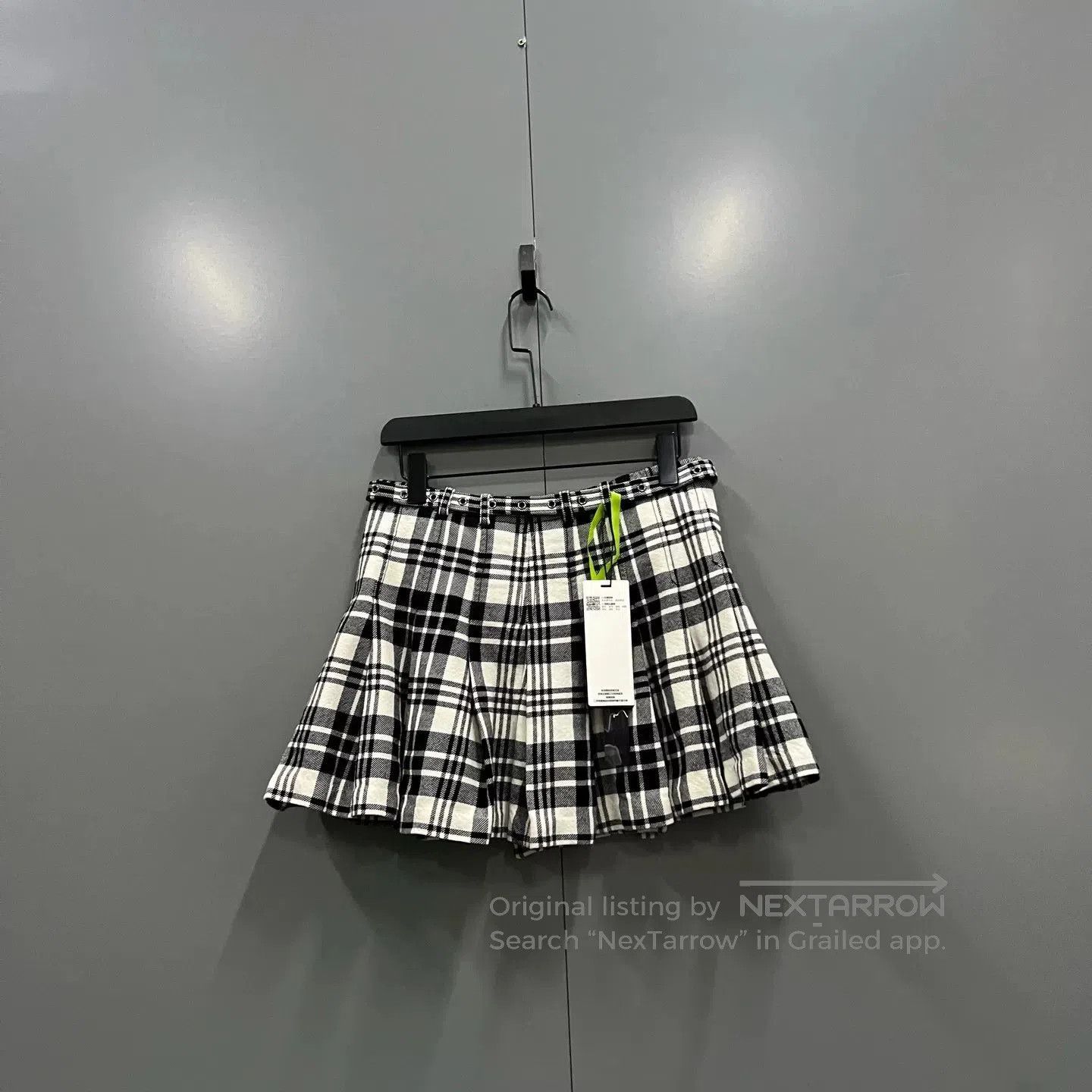 Dior Dior Black White Plaid Short Skirt. Size 37" - 2 Thumbnail