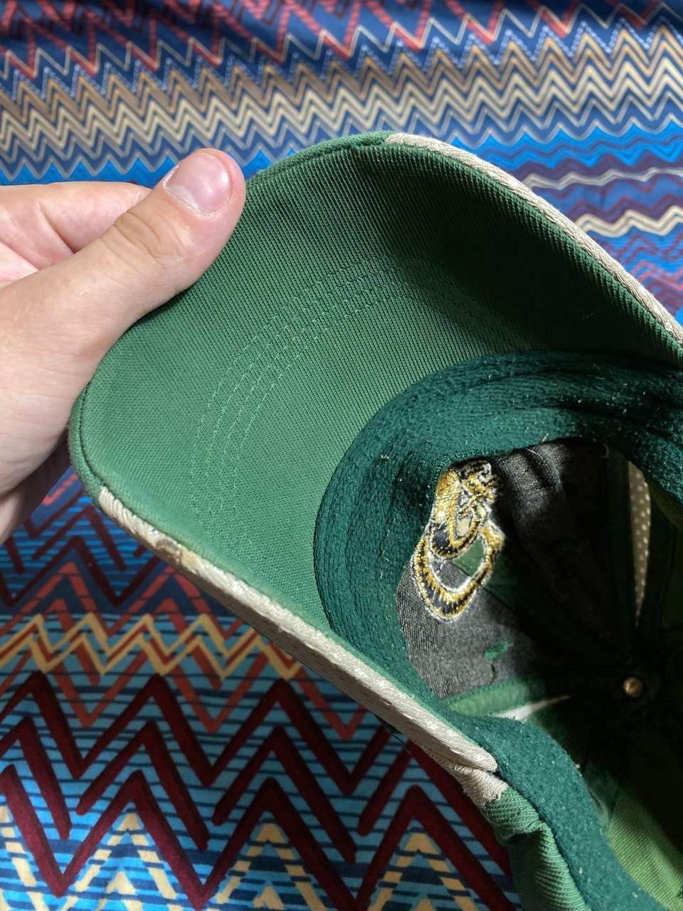 Nike Hats Nike Vintage green Y2K big logo Streetwear Size ONE SIZE - 3 Thumbnail