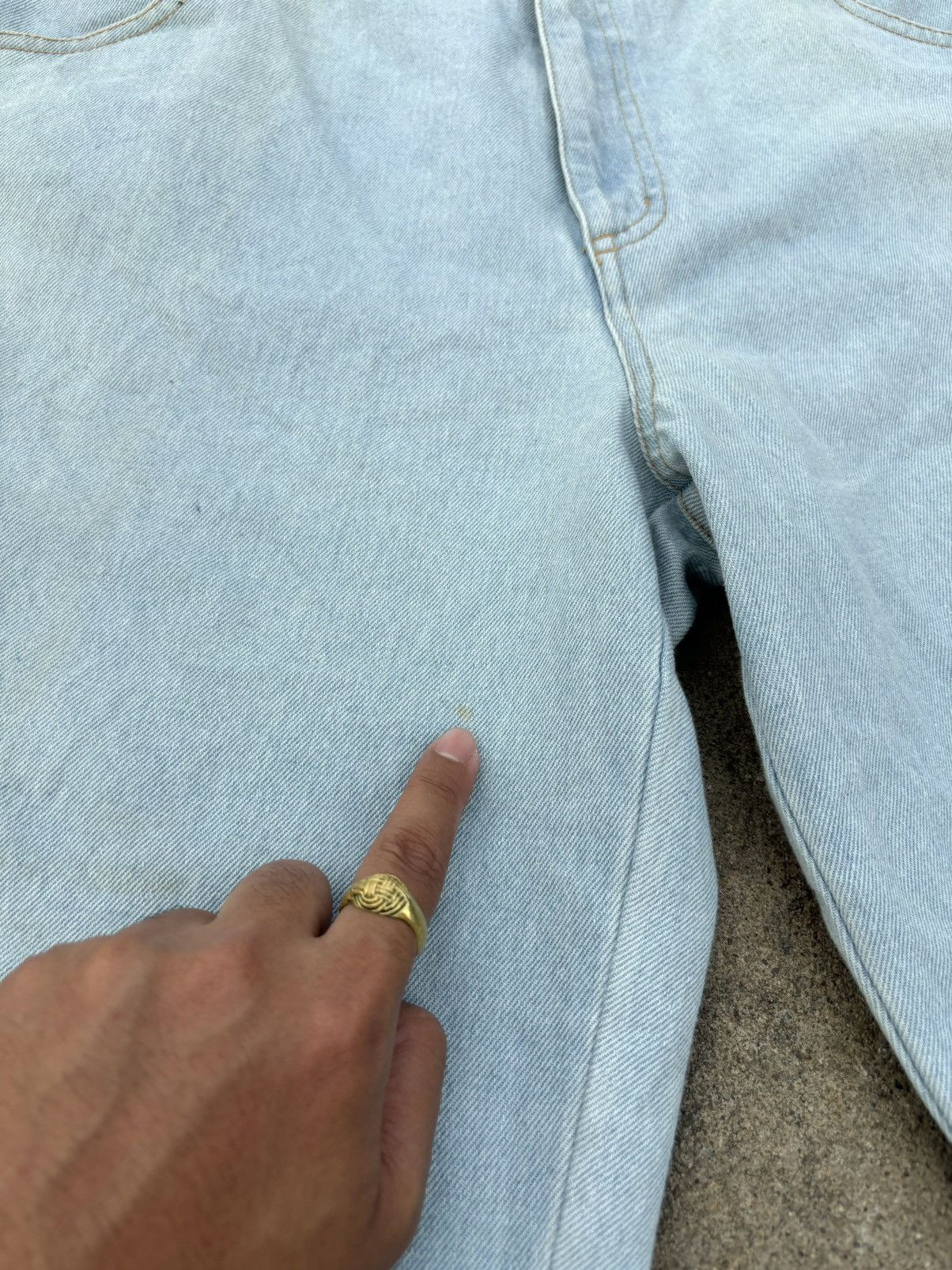 Kansai Yamamoto Rare Kansai Yamamoto Light Blue Jeans Size US 35 - 15 Thumbnail