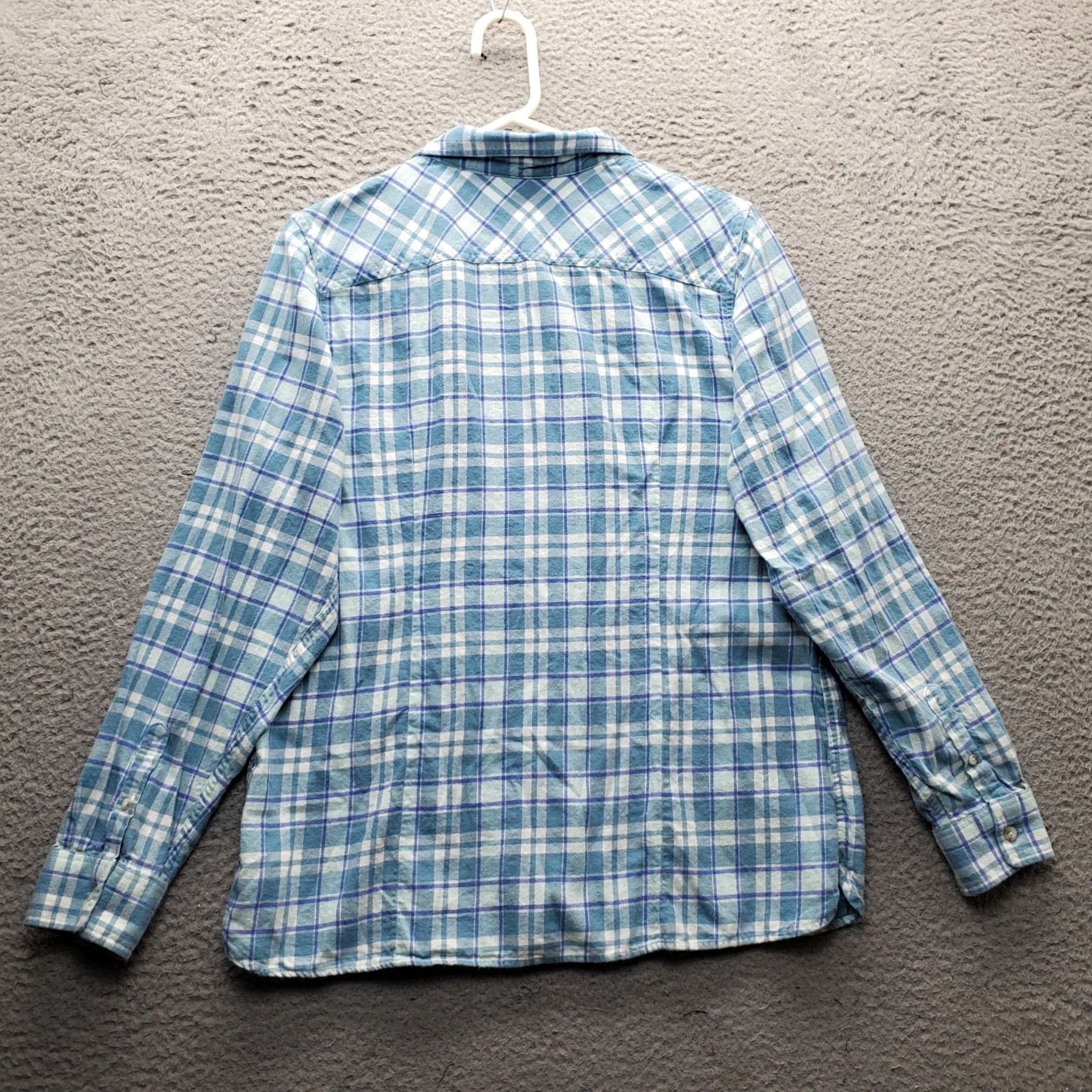 Vintage L.L. Bean Flannel Shirt Womens L Multi Plaid Long Sleeve Button-Up Shirt-L Womens L Plaid Lightweight Gift? Size L / US 10 / IT 46 - 2 Thumbnail