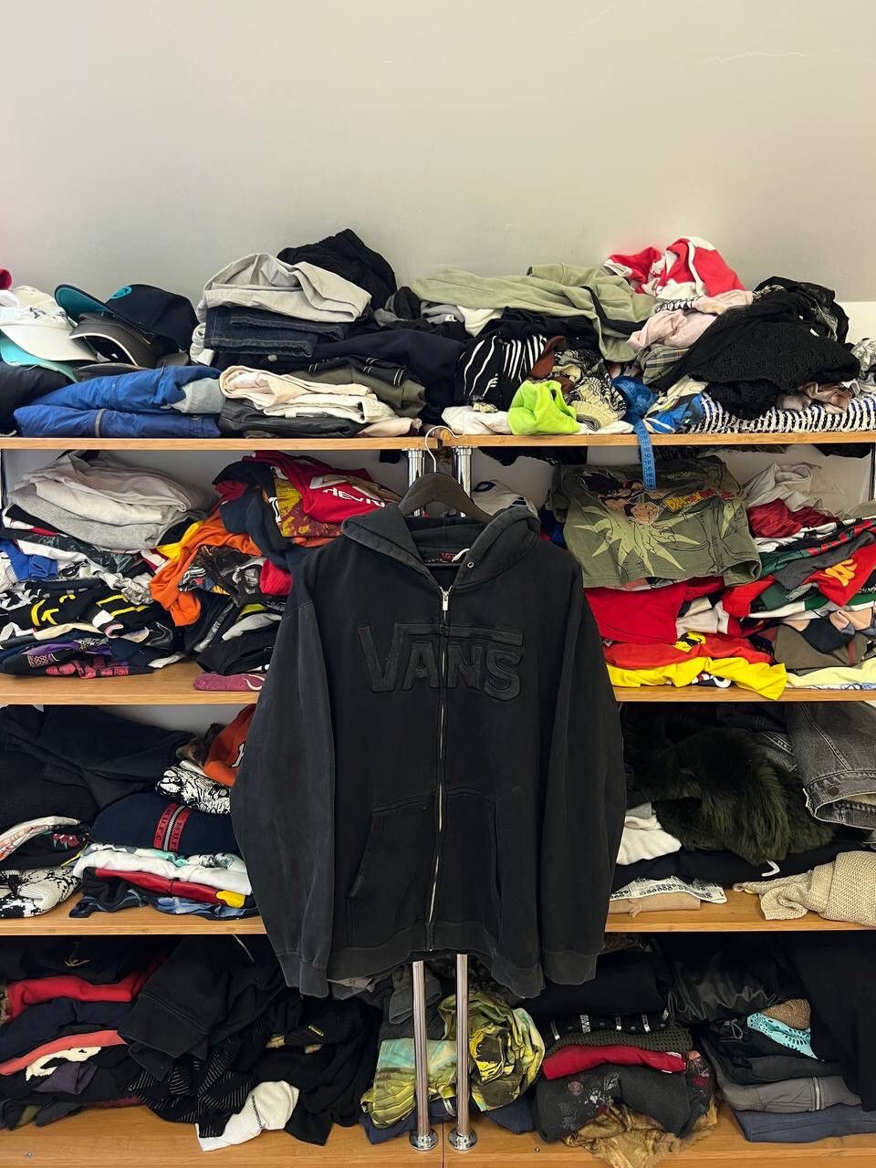 Vans Vintage Avant Garde Zip Up Faded Grunge Hoodie