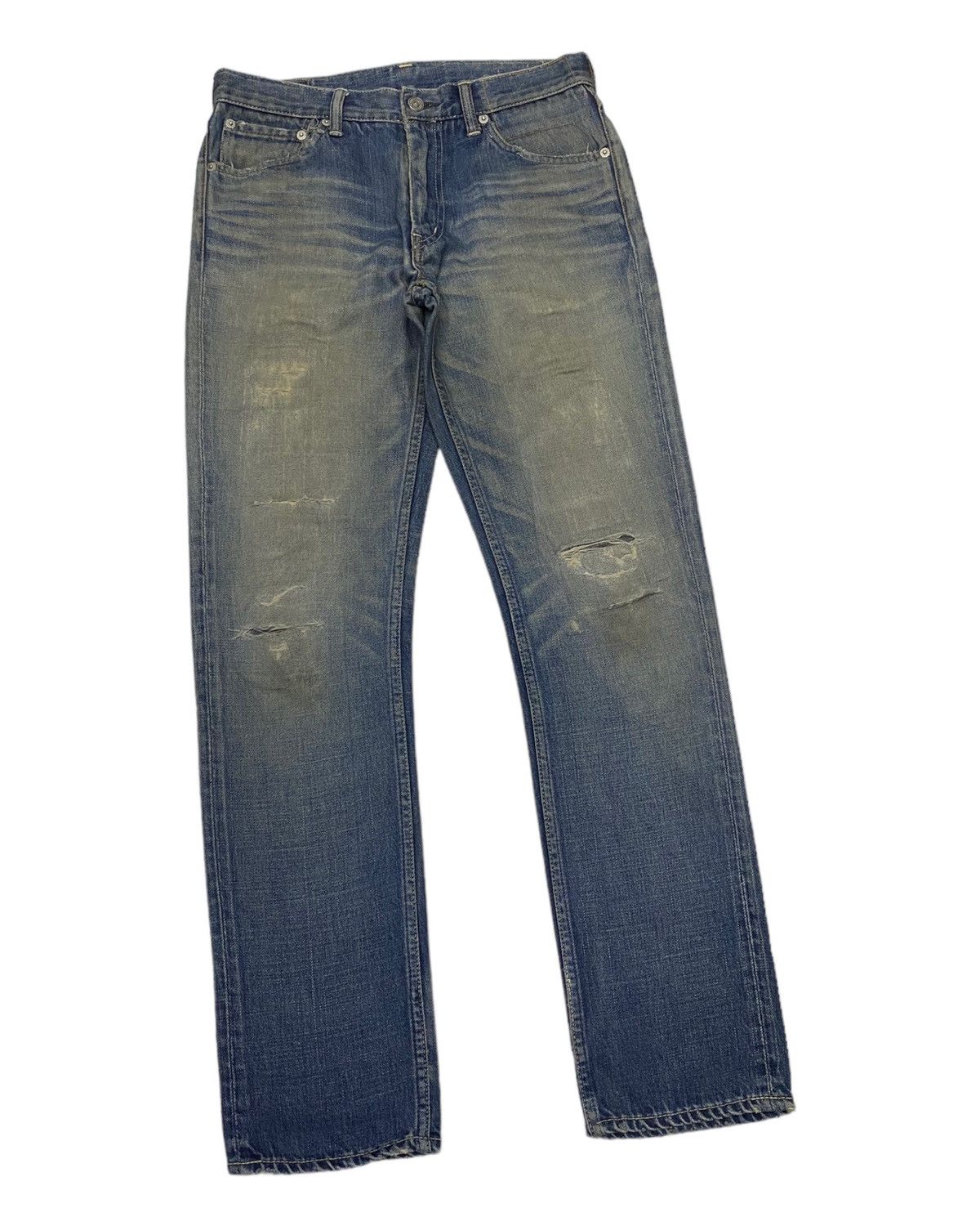 Visvim VISVIM 03D3 DISTRESSED DAMAGE DENIM JEANS Size US 31 - 3 Thumbnail