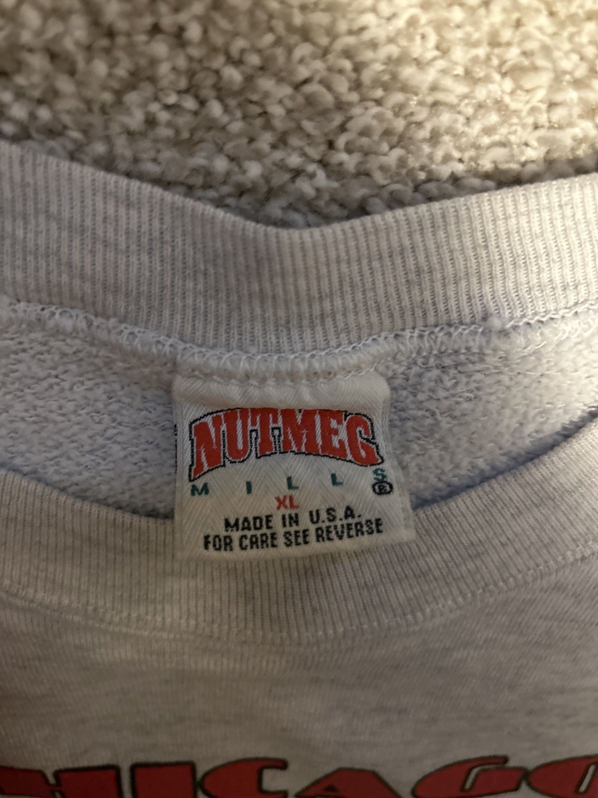 Vintage Crazy vintage 90s Chicago bulls crewneck sweatshirt Size US XL / EU 56 / 4 - 3 Thumbnail