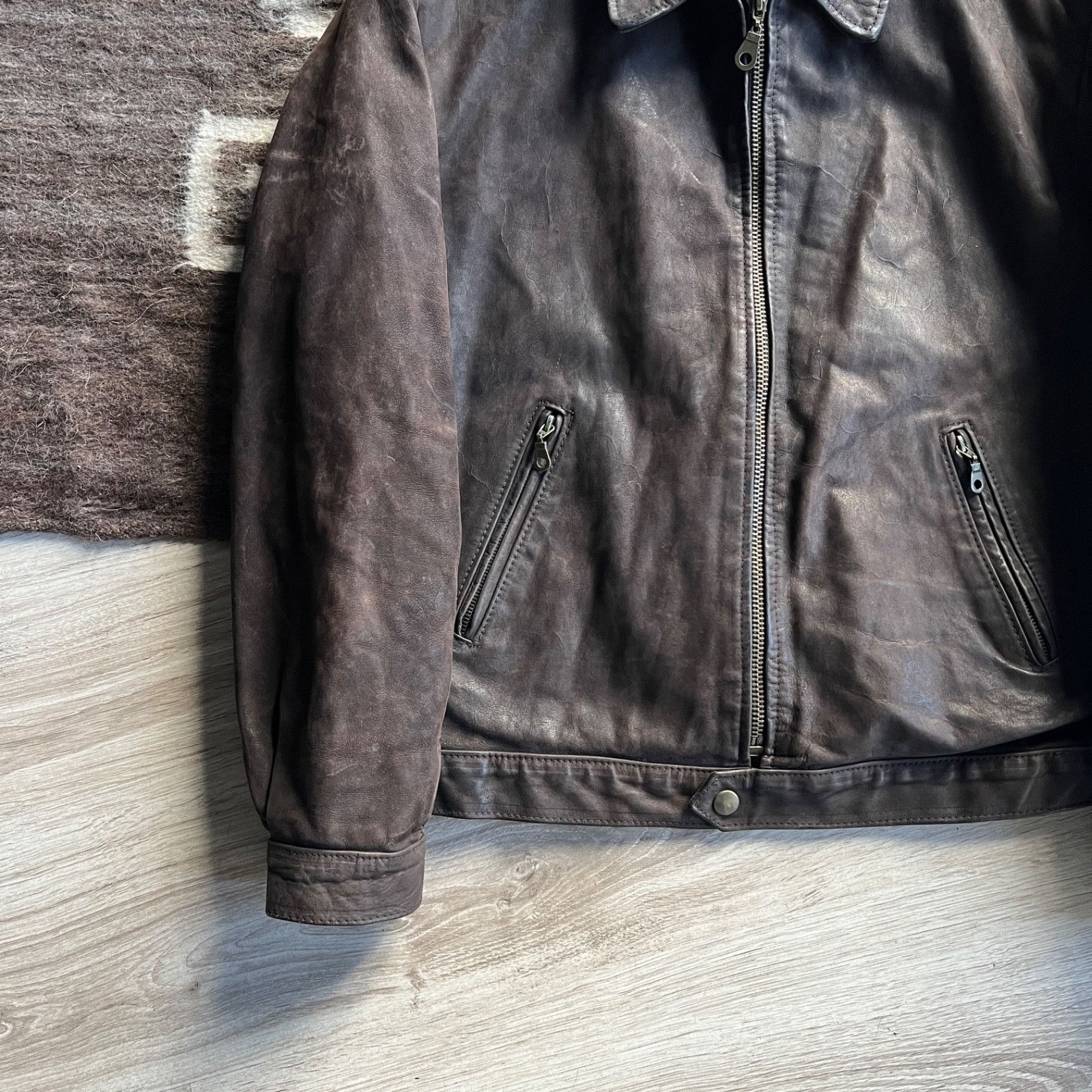 Genuine Leather Vintage Leather 1957 Firenze Jacket 9772AC Size US L / EU 52-54 / 3 - 4 Thumbnail