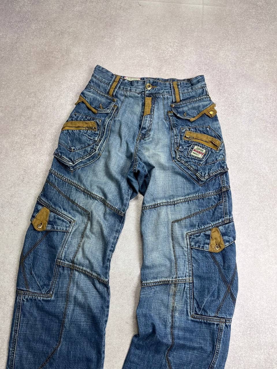 Vintage Vintage Jetlag Crazy Avantgarde Baggy Denim Jeans Cargo 32 Size US 32 / EU 48 - 4 Thumbnail