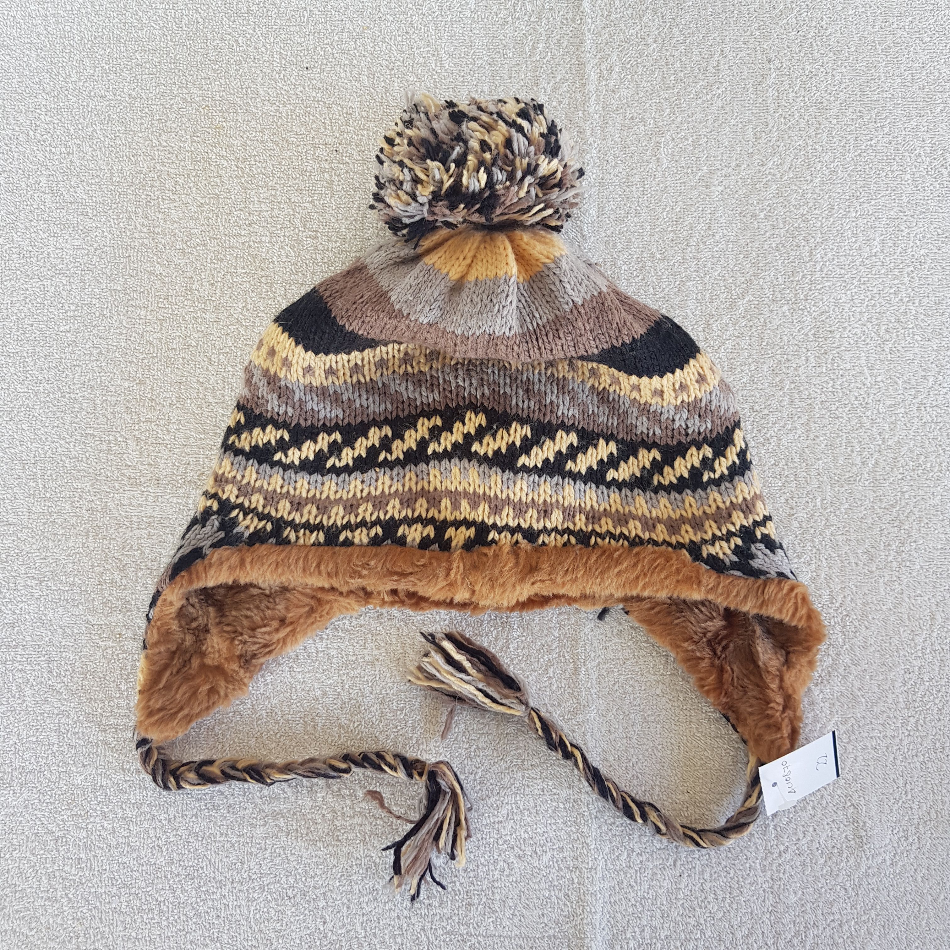Japanese Brand Vintage Japanese Earflap Beanie Ribbed Knit Pom Caps Hats. Size ONE SIZE - 6 Thumbnail
