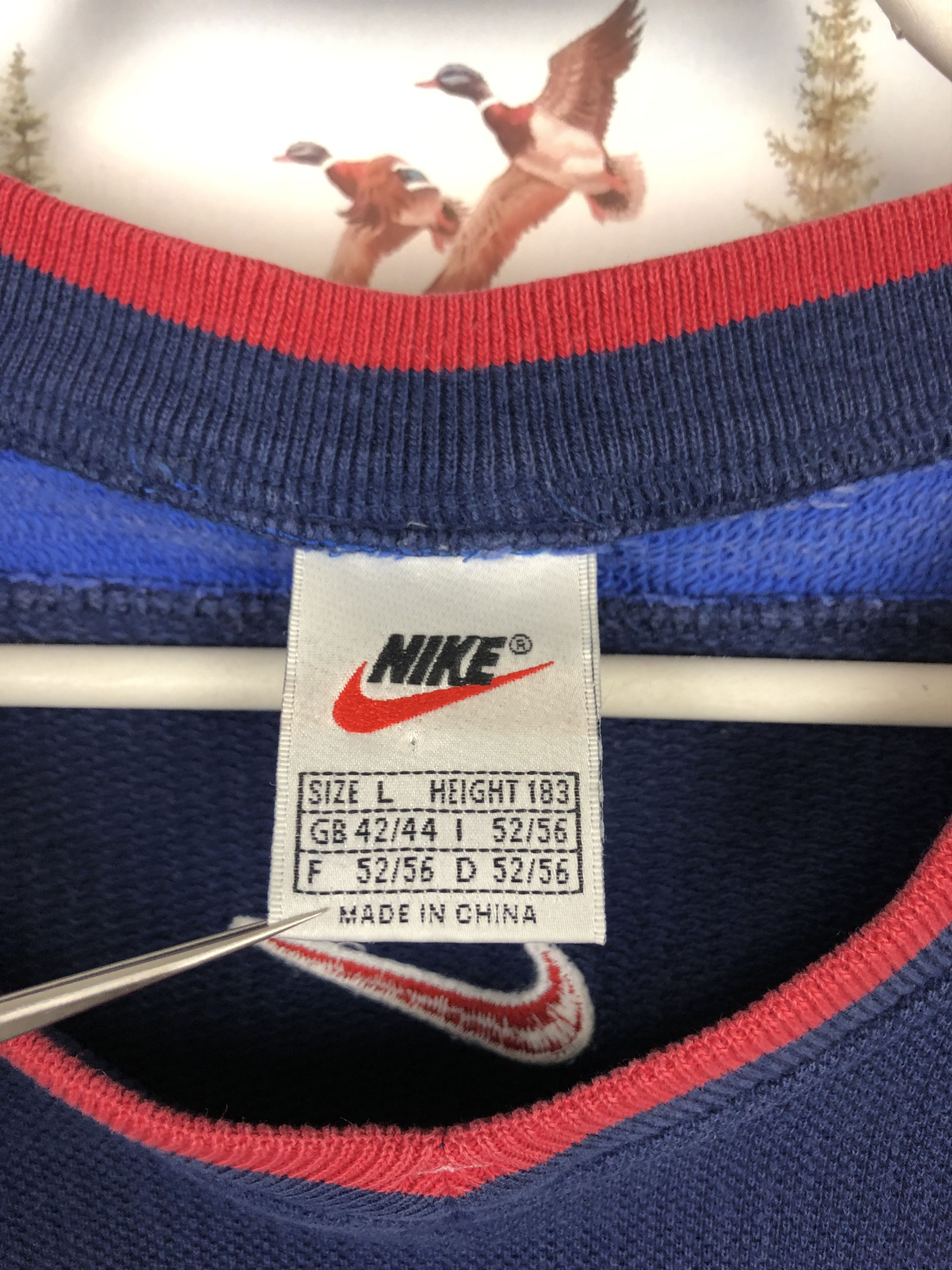 Nike Vintage 90's Nike Glasgow Rangers Football Sweatshirt Soccer Size US L / EU 52-54 / 3 - 8 Thumbnail