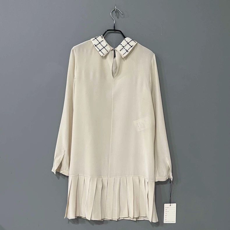 Prada Prada Mulberry silk lapel sequin dress 2504-Nextarrow Size S / US 4 / IT 40 - 3 Thumbnail