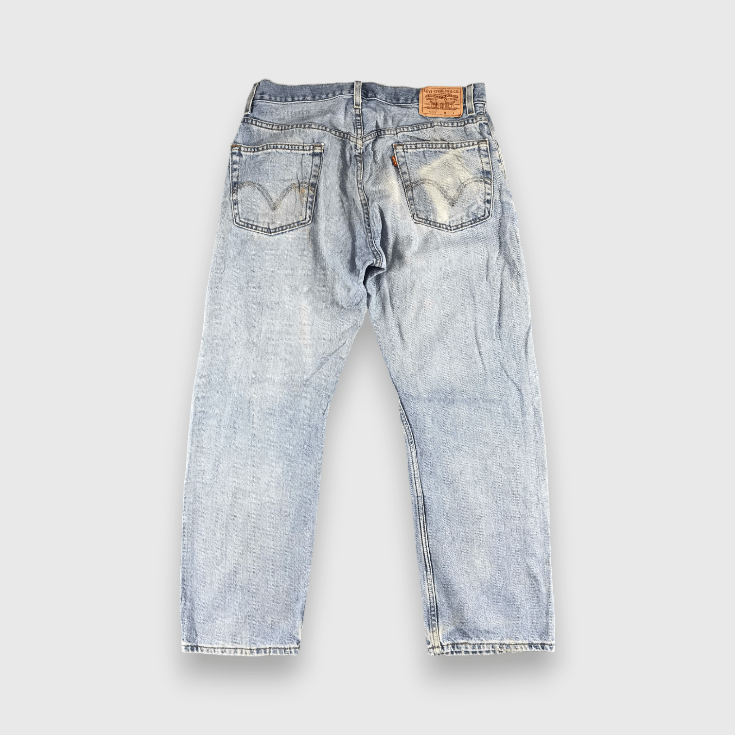 Levi's Vintage Levis 505 Jeans Light Wash -J474 Size US 35 - 2 Thumbnail