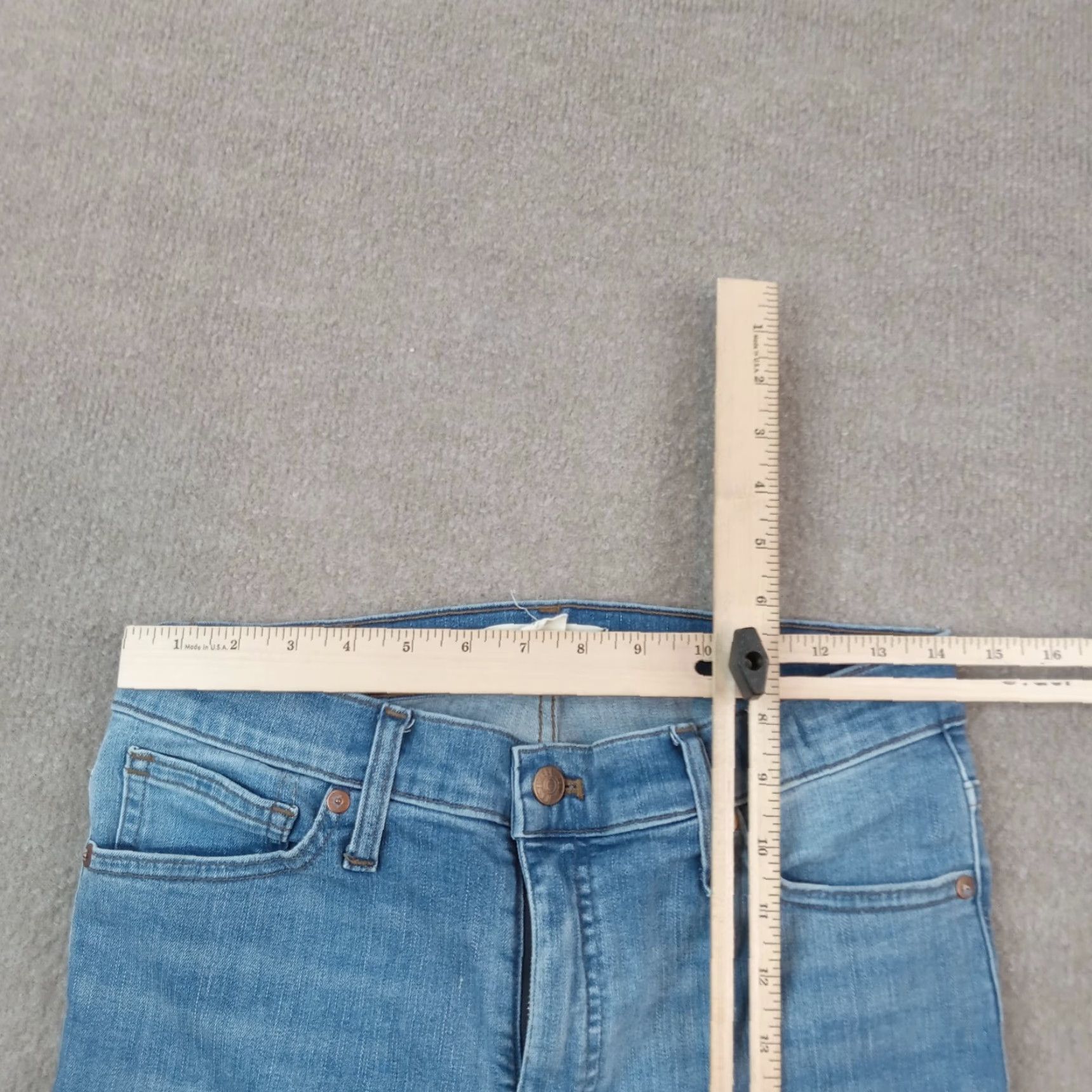 Madewell Madewell Womens Mid Rise Skinny Jeans Blue Denim Stretch 9" 29 28x27 Size 28" / US 6 / IT 42 - 4 Thumbnail