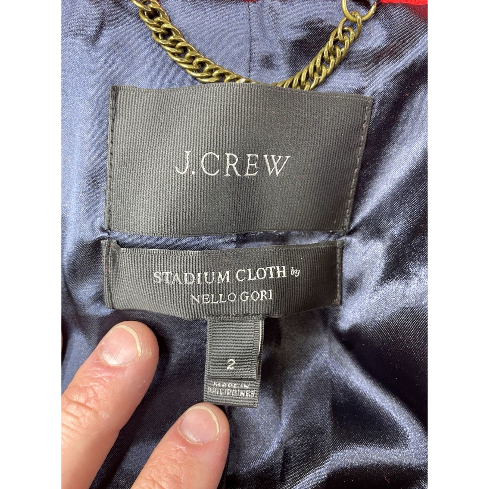 J.Crew VINTAGE J.CREW Chateau Parka Wool Coat Fur Hood Red 2 Women Coat Parka Wool Fur Lined Zipper Pockets Modern Classic 90s Ski Size XS / US 0-2 / IT 36-38 - 7 Thumbnail