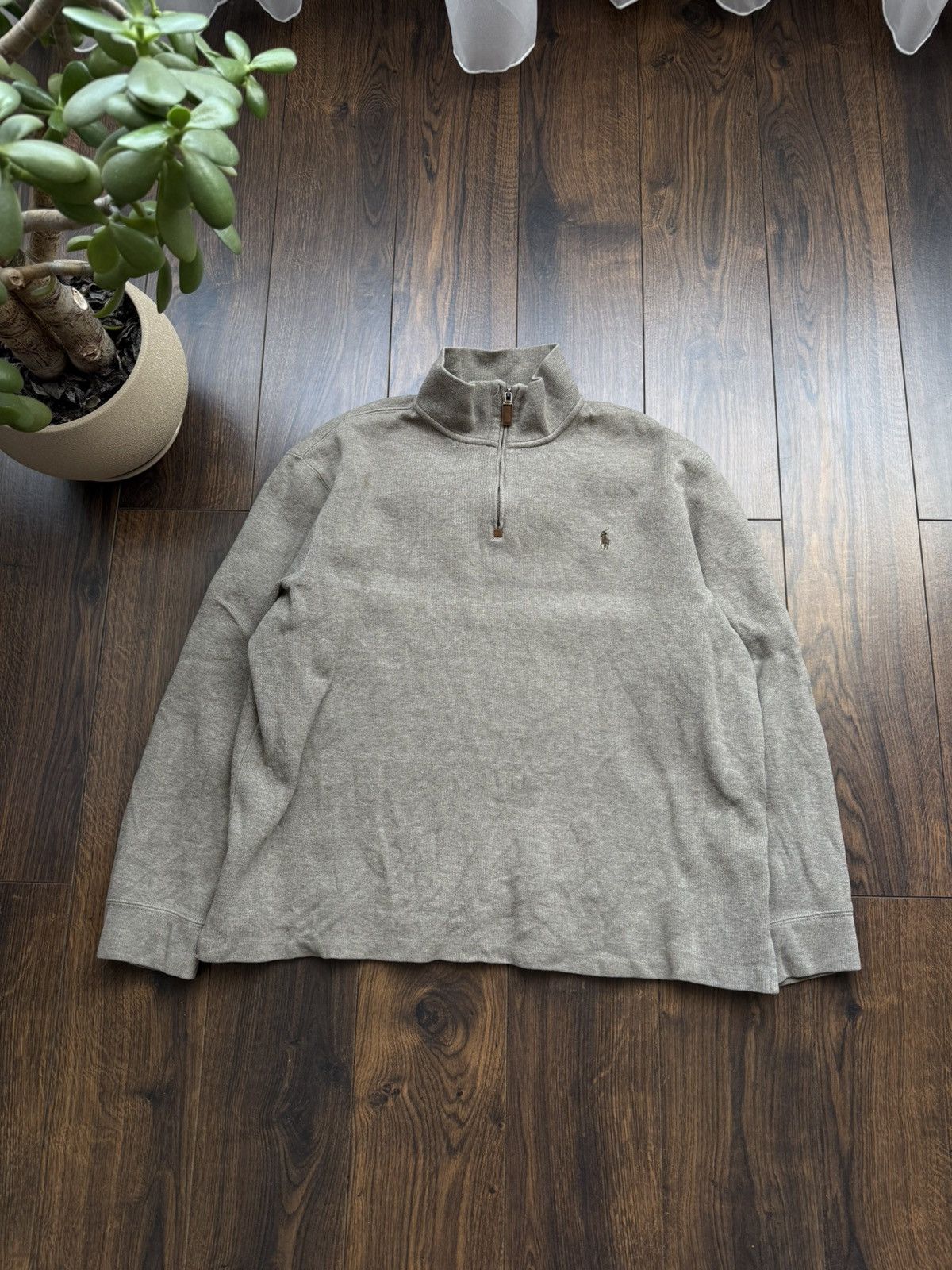 Polo Ralph Lauren Vintage Polo Ralph Lauren 1/3 zip Pullover Sweater Size US XL / EU 56 / 4 - 2 Thumbnail