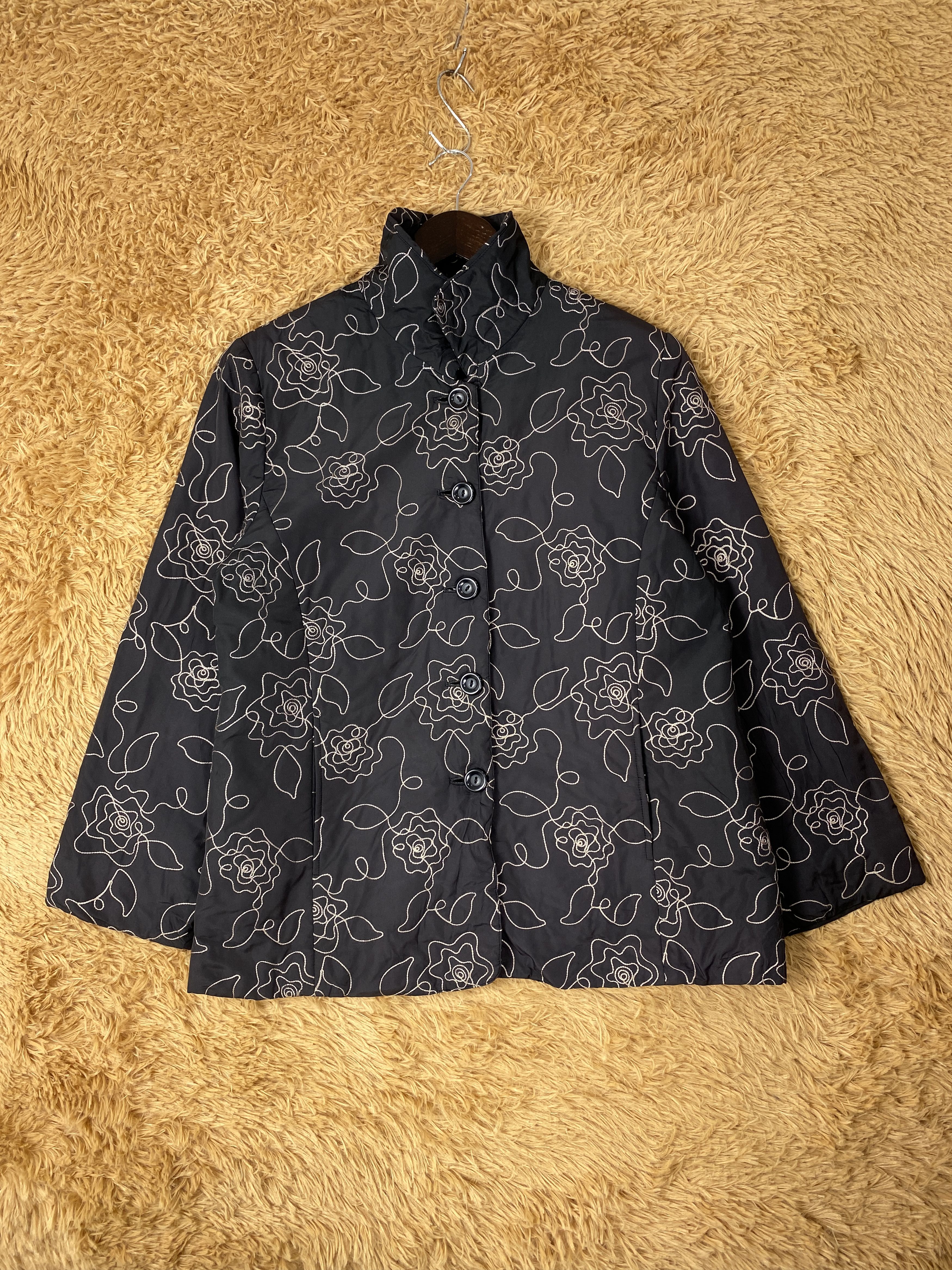 Japanese Brand Vintage Frohlich Flower Art Jacket J2002 Size US XS / EU 42 / 0 - 1 Thumbnail