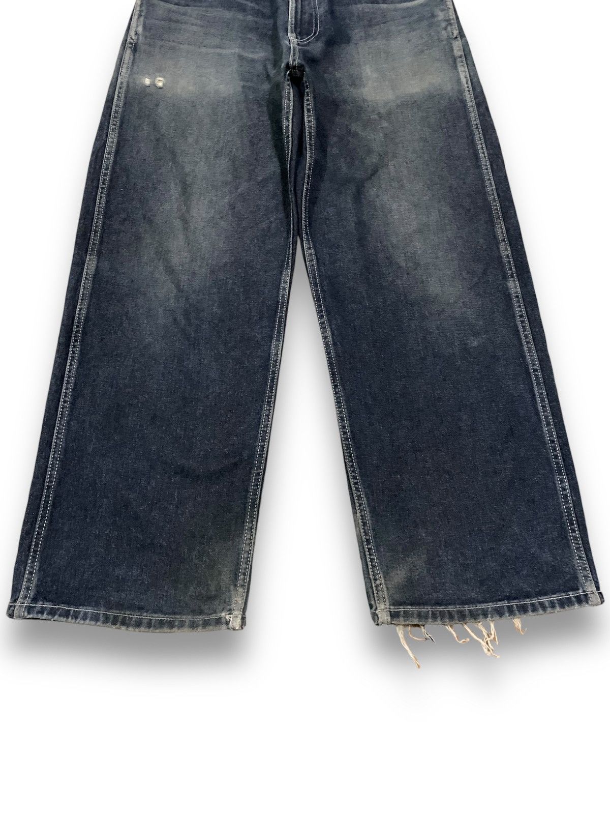 GU × Undercover Vintage Japanese Brand GU Faded Baggy Loose Ripped Jeans Size US 30 / EU 46 - 9 Thumbnail