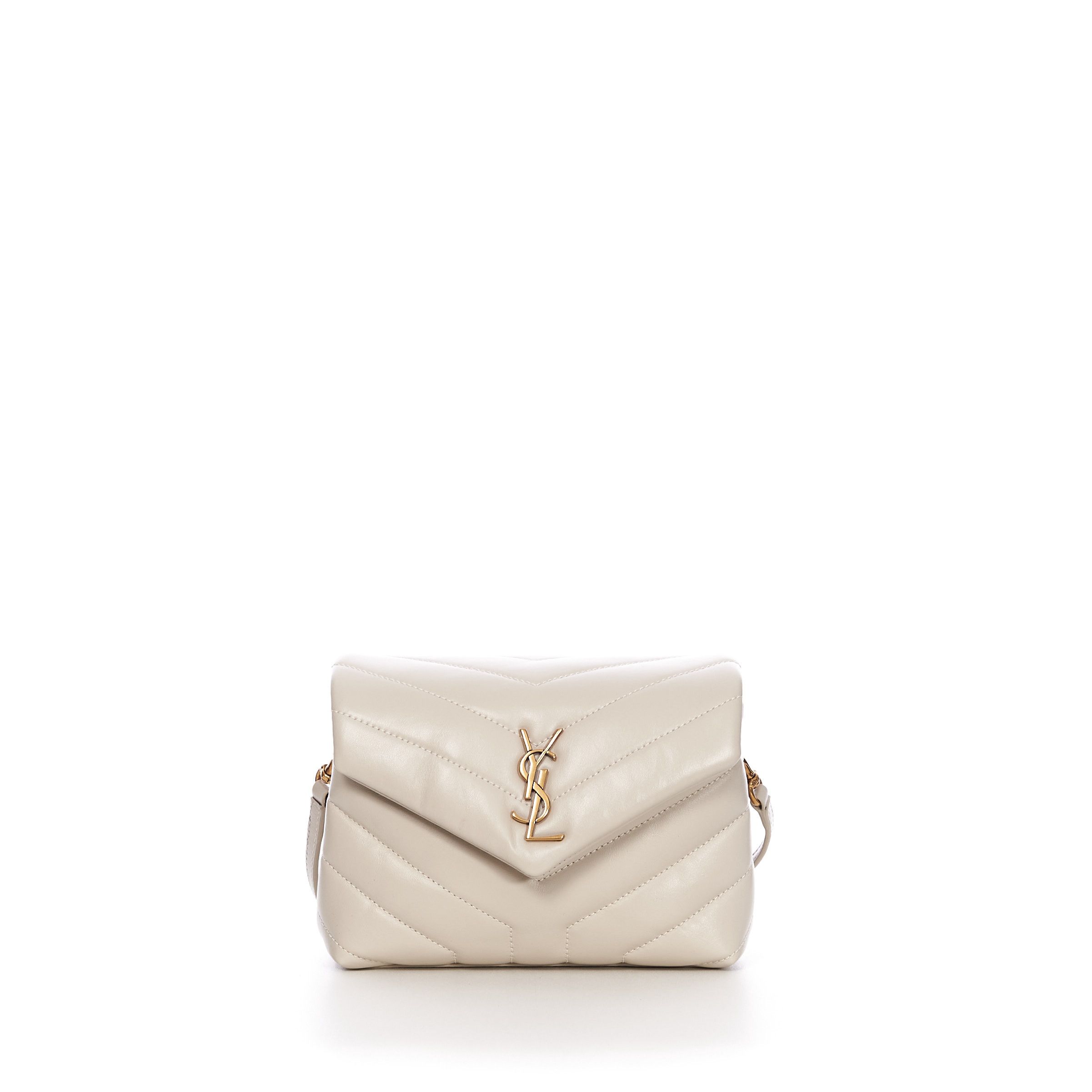 Saint Laurent Paris Loulou Toy Bag in Vintage White Y Quilted Leather Size ONE SIZE - 1 Thumbnail