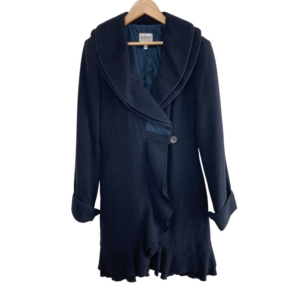 Armani Armani Armani Collezioni Wool Cashmere Coat Textile Outerwear DUTY FREE for USA Size ONE SIZE - 1 Thumbnail