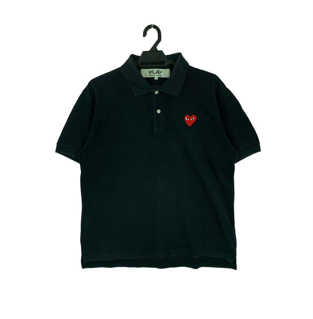 Comme des Garcons PLAY × Vintage AD 2005 Comme Des Garcons Play Polos Shirt Size US L / EU 52-54 / 3 - 1 Thumbnail