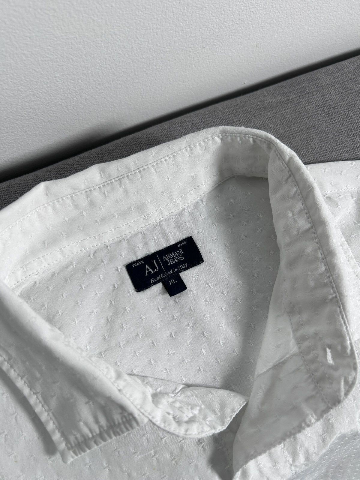 Emporio Armani Emporio Armani Slim Shirt Button Up Size US M / EU 48-50 / 2 - 4 Thumbnail