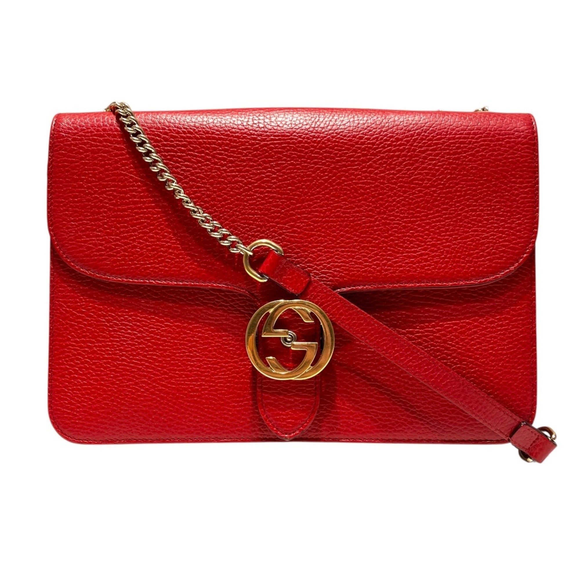 Gucci Gucci Interlocking G Leather Shoulder Bag 510303 Size ONE SIZE - 1 Thumbnail