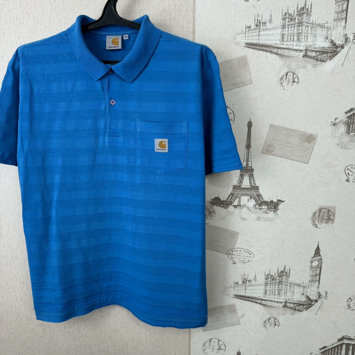 Carhartt Vintage Carhartt T shirt Polo Shirt Blue Sz XL Streetwear Size US XL / EU 56 / 4 - 6 Thumbnail