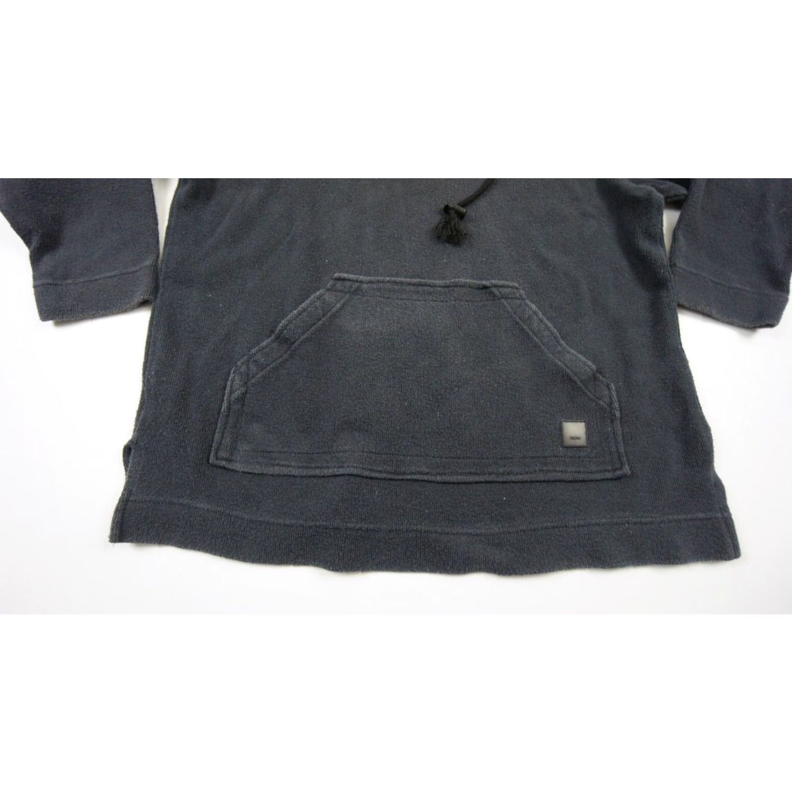 Mossimo VINTAGE Mossimo Pullover Sweatshirt Mens One Size Black 90s Logo Fleece Cotton Polyester High Neck Bean Neck Drawstring Fall Winter Spring Summer Mens Size US M / EU 48-50 / 2 - 3 Thumbnail