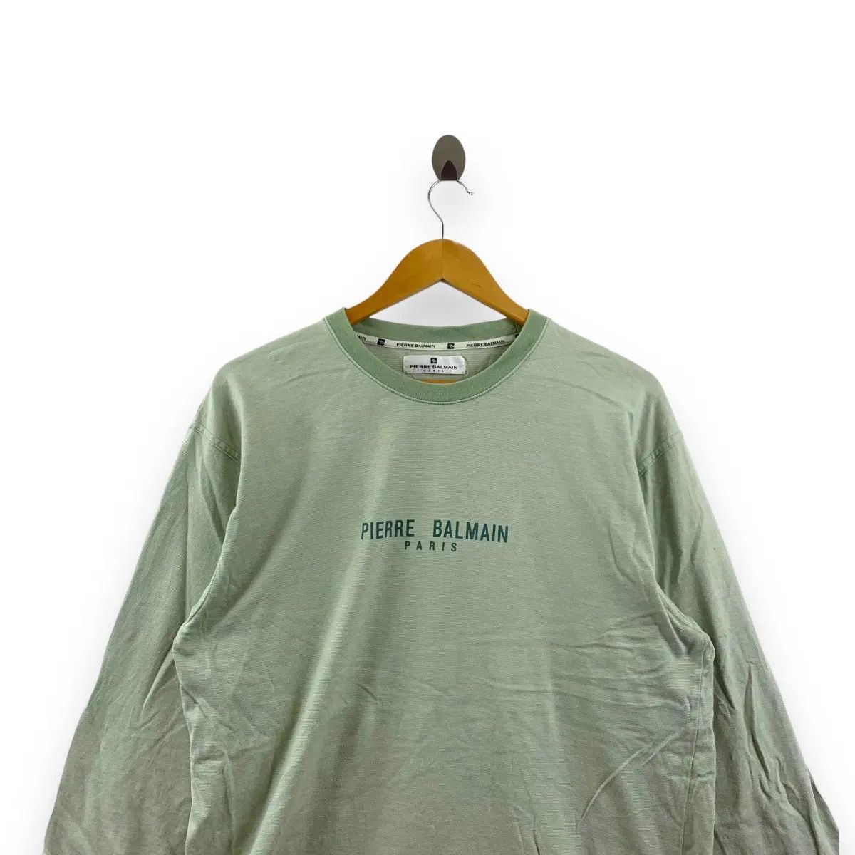 Pierre Balmain Vintage PIERRE BALMAIN PARIS Center Logo Tee Shirt Size L / US 10 / IT 46 - 2 Thumbnail