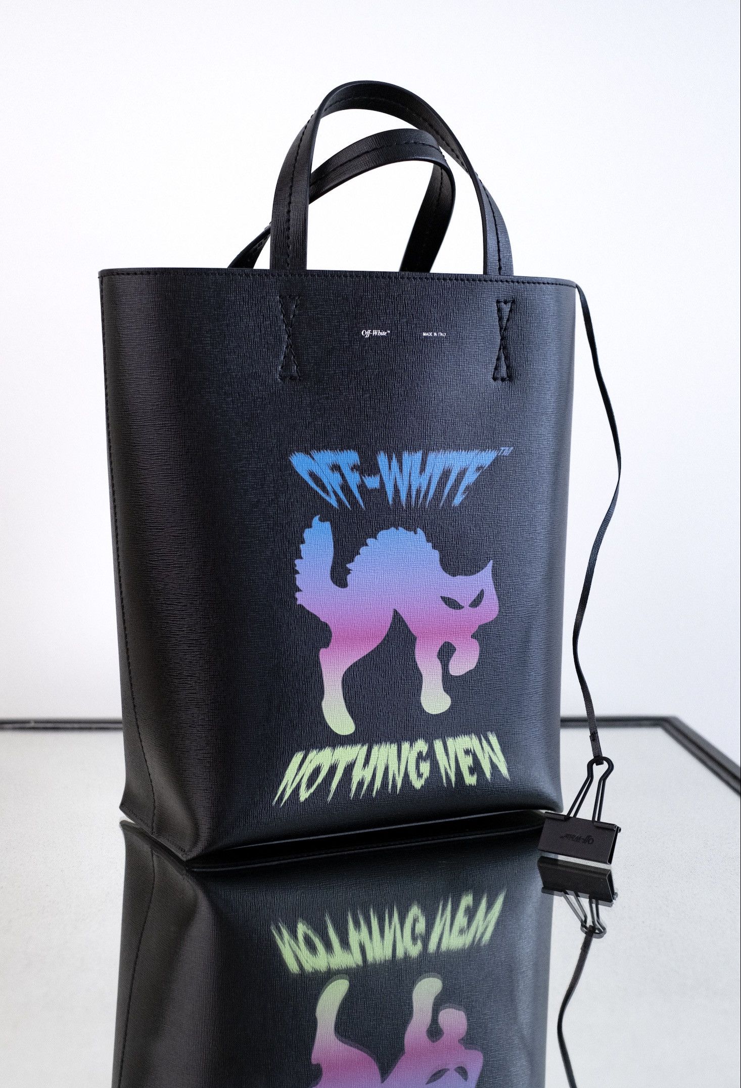 Off-White Off-White Leather Bag NOTHING NEW in Black Size ONE SIZE - 8 Thumbnail