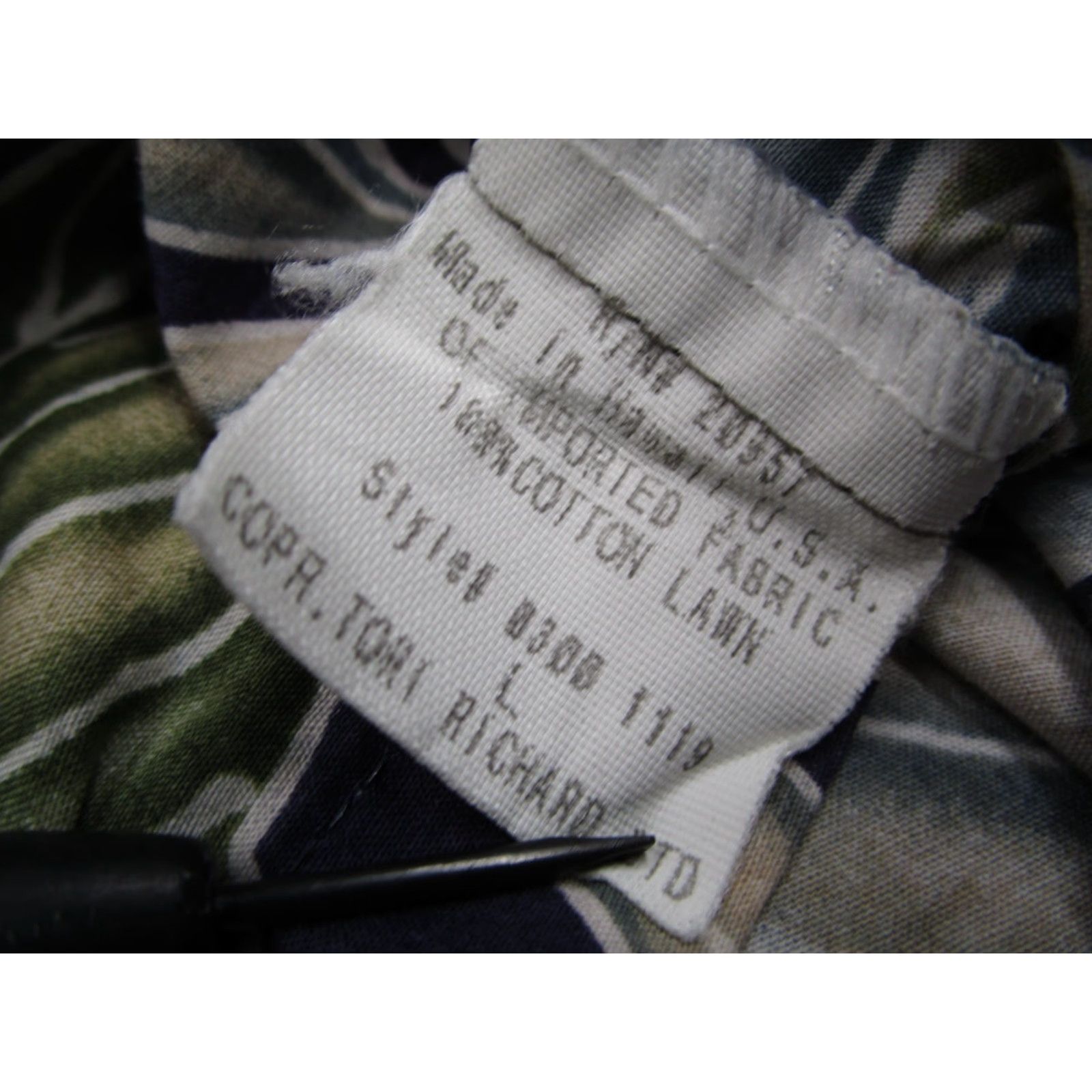Tori Richard Tori Richard Shirt Mens Large Blue Button Up Hawaiian Tiki Cotton Lawn USA Size US L / EU 52-54 / 3 - 4 Thumbnail