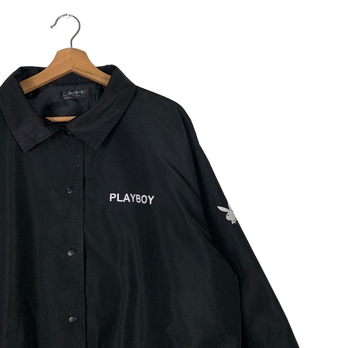 Playboy PLAYBOY Bunny Boxy Coach Jacket #0898-C40 Size US L / EU 52-54 / 3 - 5 Thumbnail