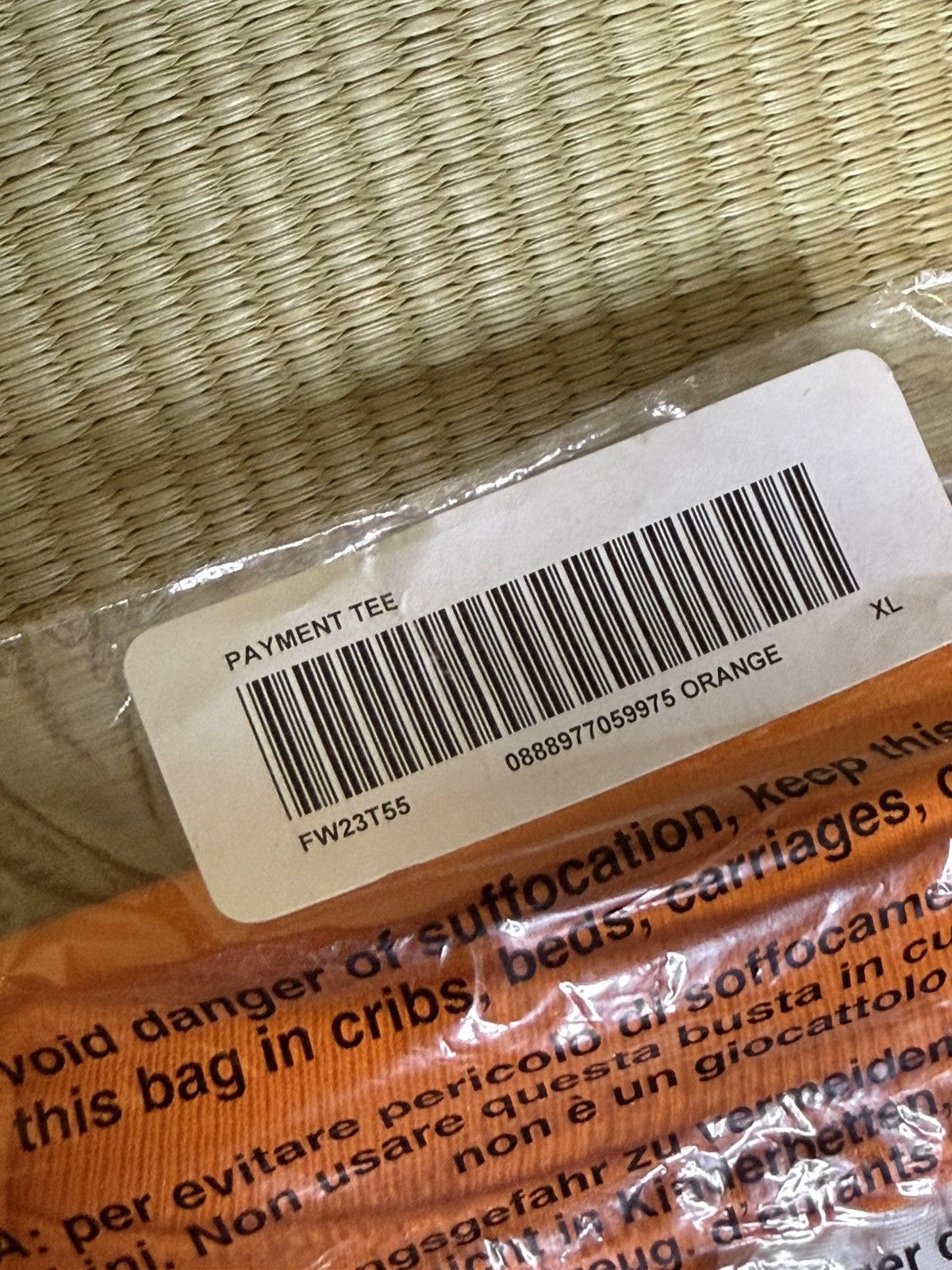 Supreme New Supreme Payment Tee Shirt Orange Size XL Size US XL / EU 56 / 4 - 4 Thumbnail