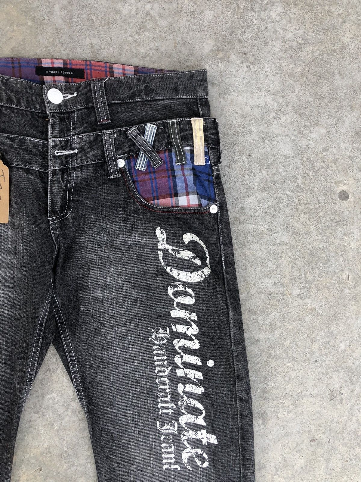 Hysteric Glamour Japanese Memory Special Double Waist Distressed Jeans Size US 33 - 5 Thumbnail