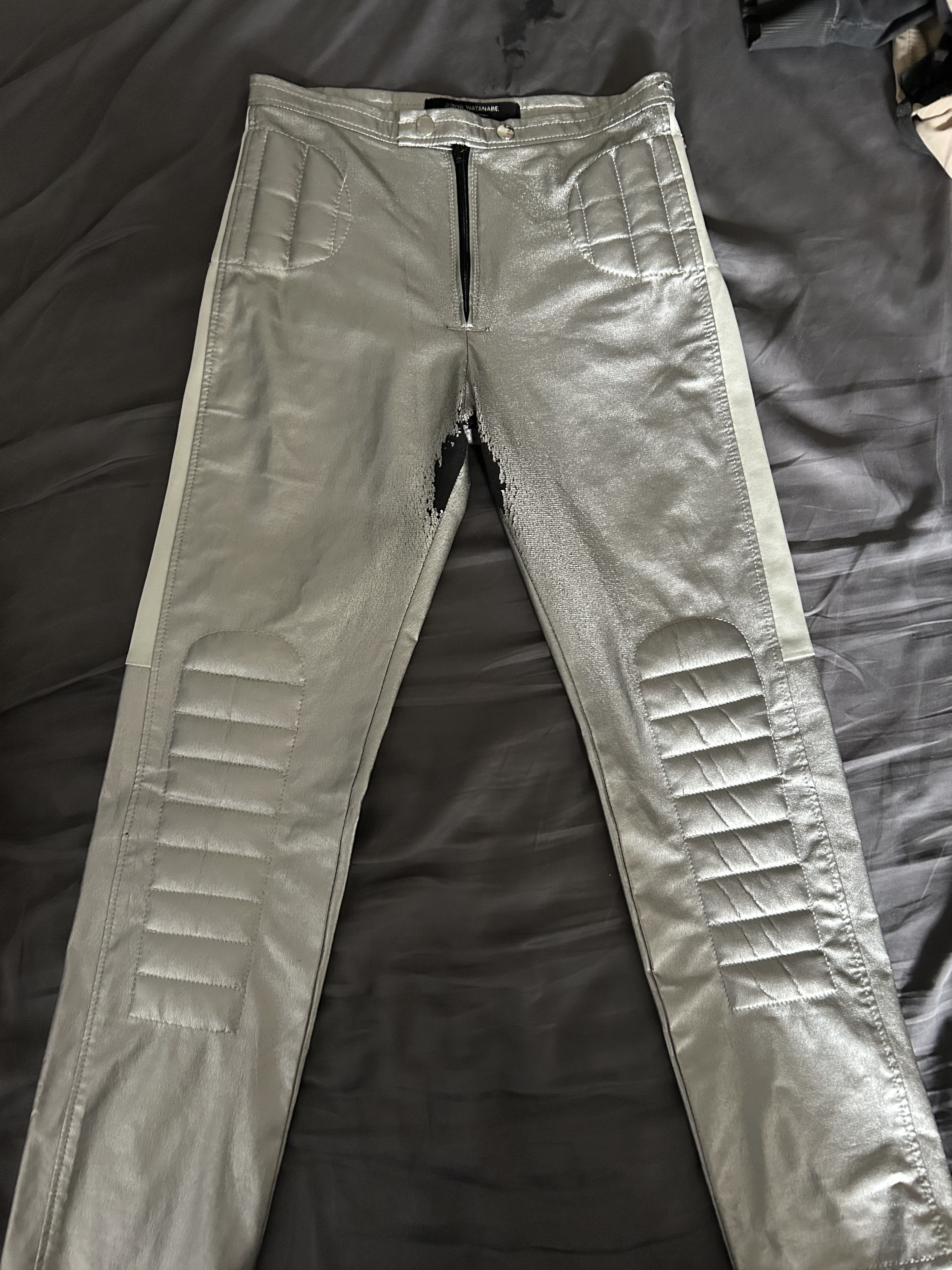 Comme des Garcons Comme des Garçons Silver pants rare Size 26" / US 2 / IT 38 - 1 Thumbnail