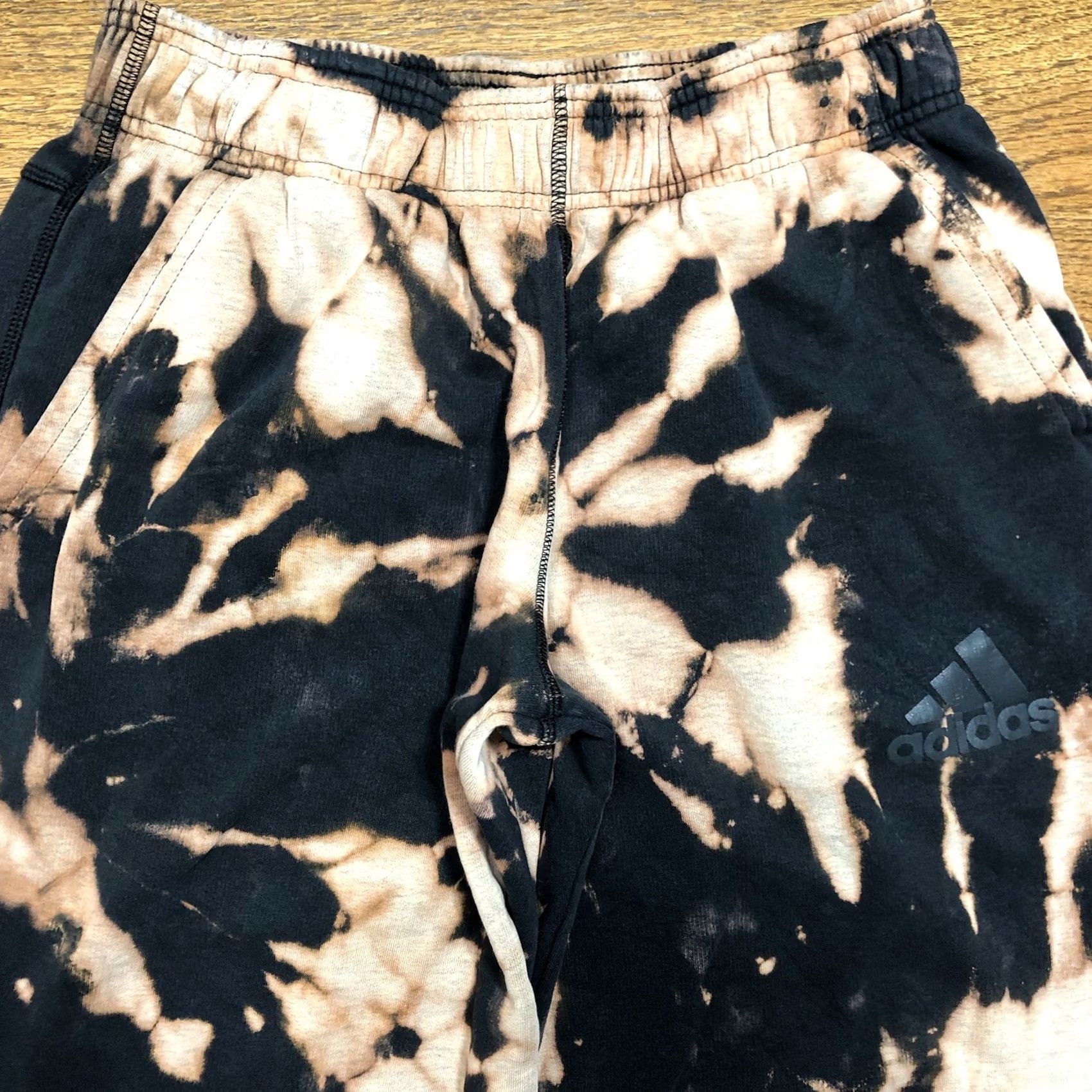 Adidas Adidas Sweatpants Mens Small Tie Dye Black Pants Size US 29 - 3 Thumbnail