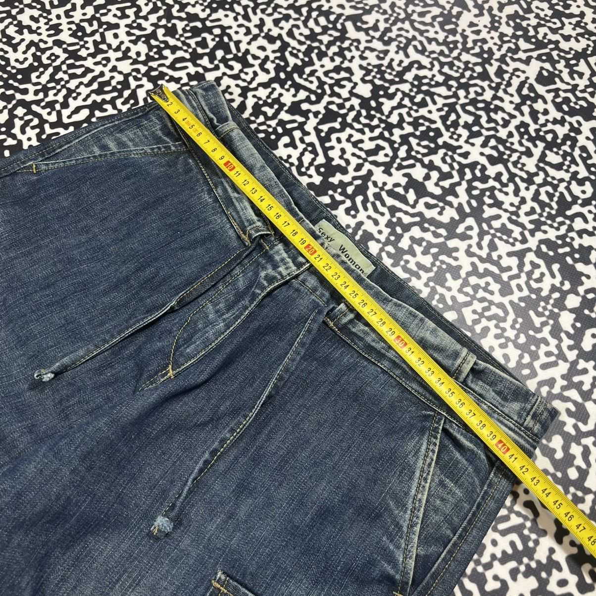 Japanese Brand Vintage Y2K Japanese Cargo Denim Jeans Bondage Style Size 27" / US 4 / IT 40 - 20 Thumbnail