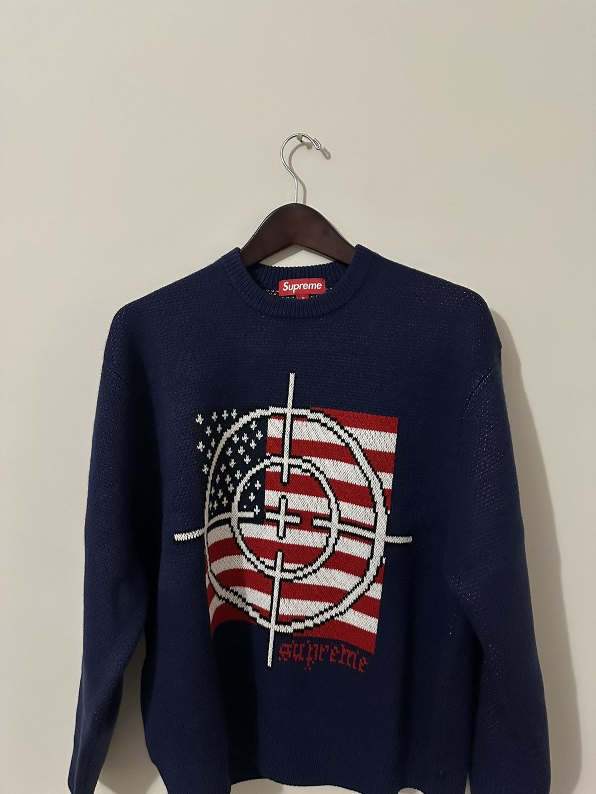 Supreme Supreme Target Sweater Navy M Size US M / EU 48-50 / 2 - 4 Thumbnail