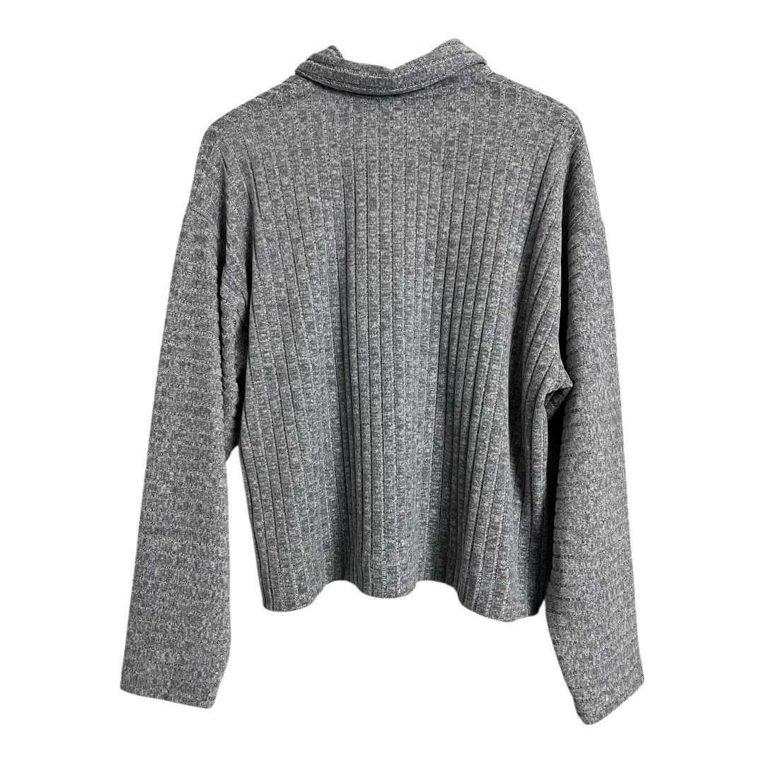 Gap Gap Body Women's Long Sleeve Gray Collared Pullover Top L Size L / US 10 / IT 46 - 6 Thumbnail