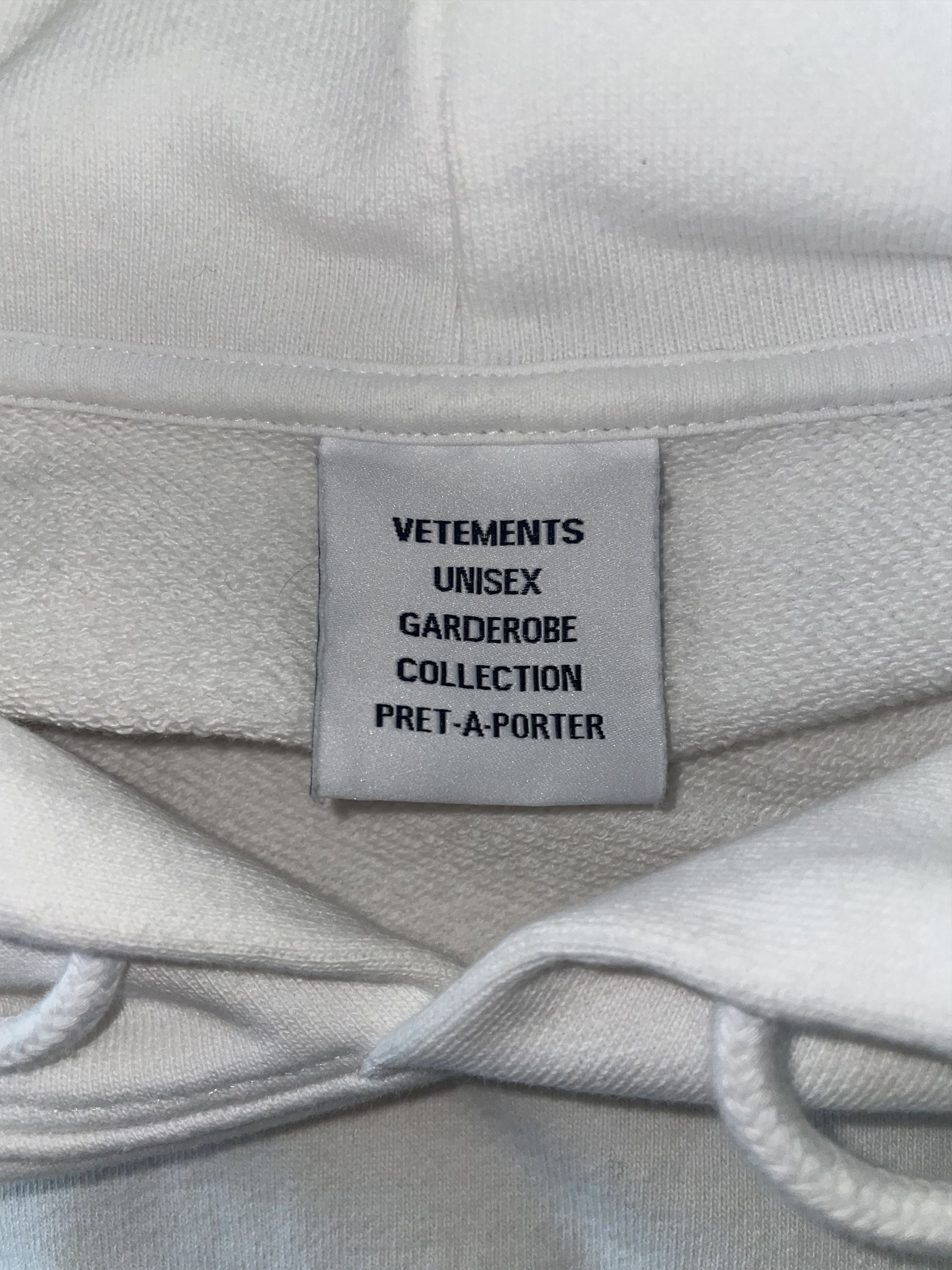 Vetements Vetements White Haute Couture Logo Oversized Hoodie Large L Size US L / EU 52-54 / 3 - 5 Thumbnail
