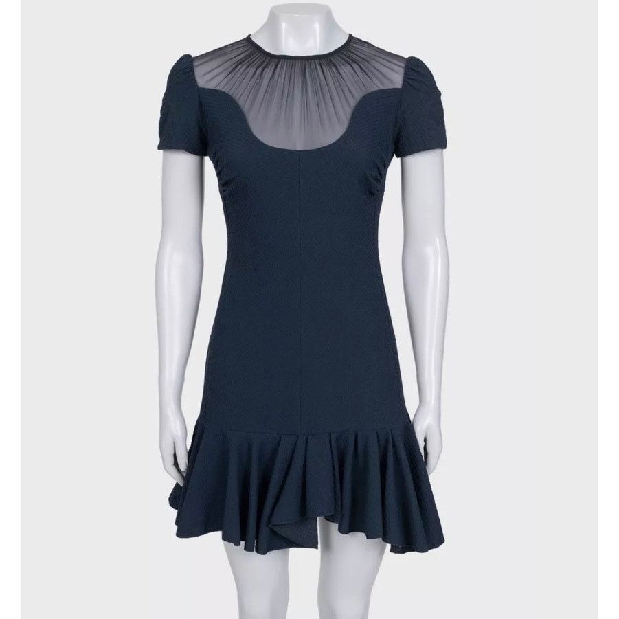 Nina Ricci NWOT Nina Ricci Blue Flared Mini Dress - EU38 / M Size M / US 6-8 / IT 42-44 - 1 Thumbnail