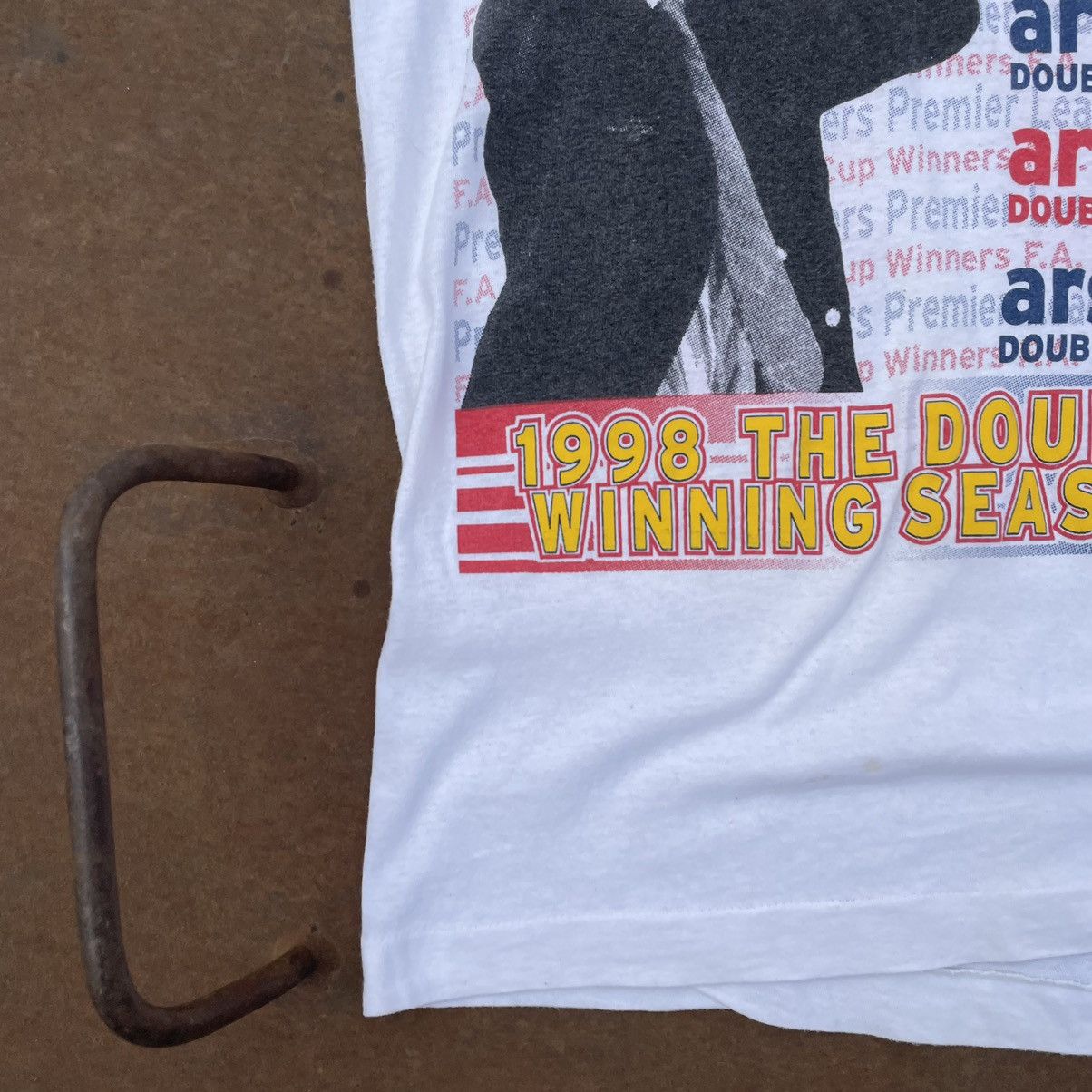 Vintage Vintage Arsenal T-shirts 90s Logo Double Winners 98 Y2K USA Size US S / EU 44-46 / 1 - 4 Thumbnail