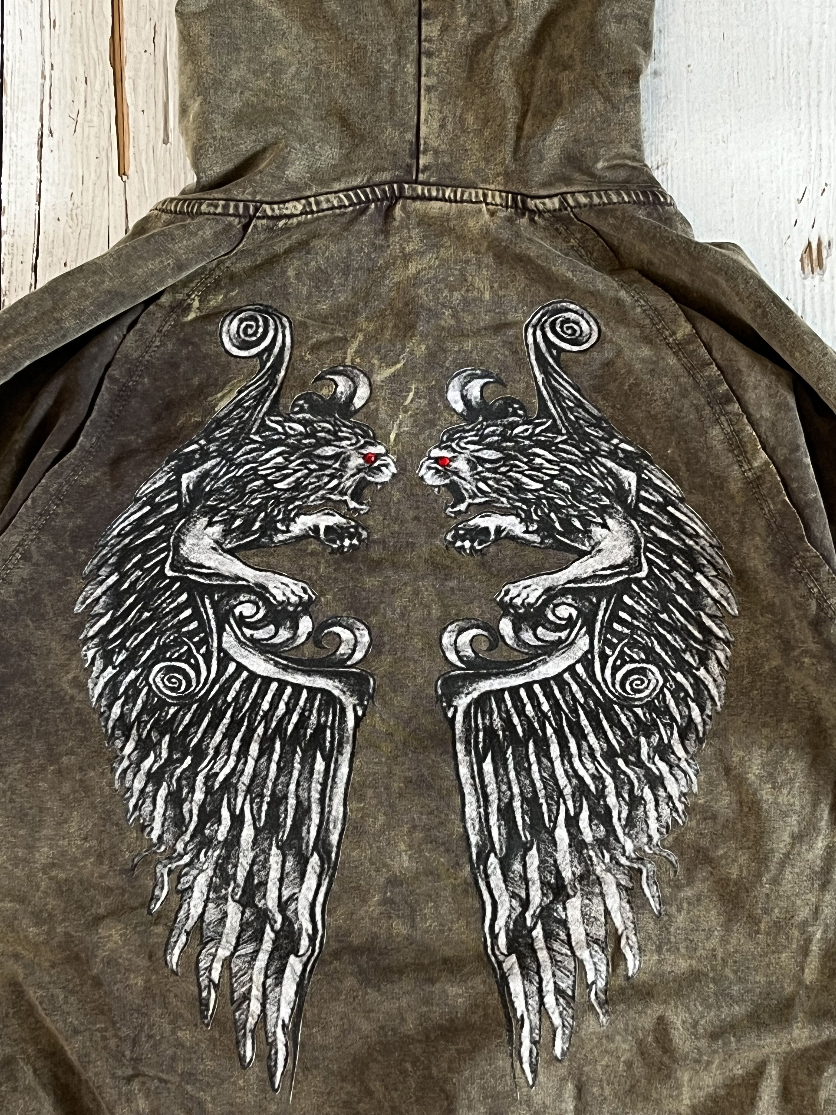Affliction × Vintage y2k Tribal Tattoo Replay Affiction Opium Style Womens Hoodie Size US S / EU 44-46 / 1 - 6 Thumbnail