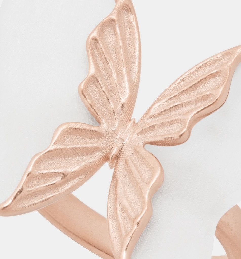 Dior Dior Herbarium Ring Pink-Finish Metal White Frosted Resin Size ONE SIZE - 4 Thumbnail